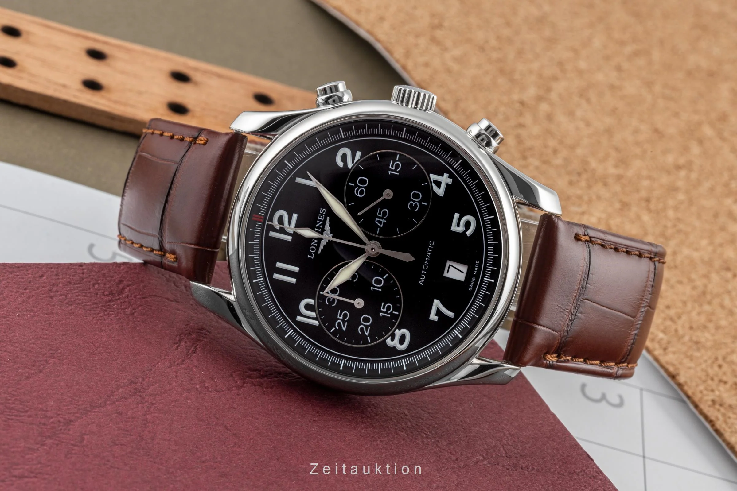 Longines Avigation chronograph steel automatic men's watch L2.629.4  [2305313] - Image 2