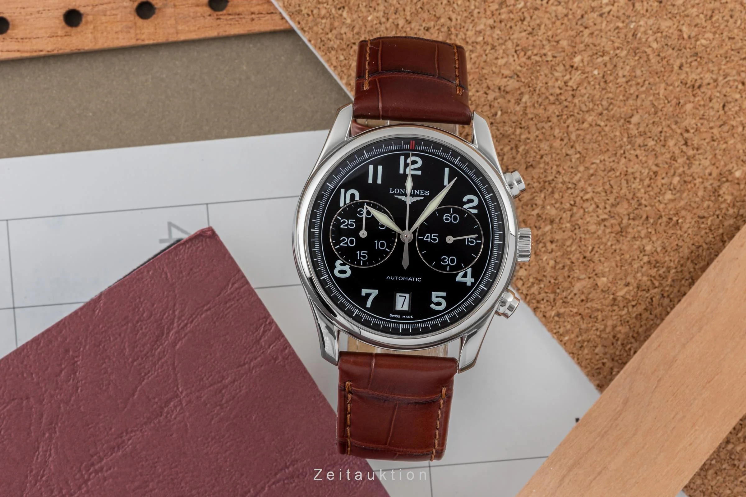 Longines Avigation chronograph steel automatic men's watch L2.629.4  [2305313] - Image 3