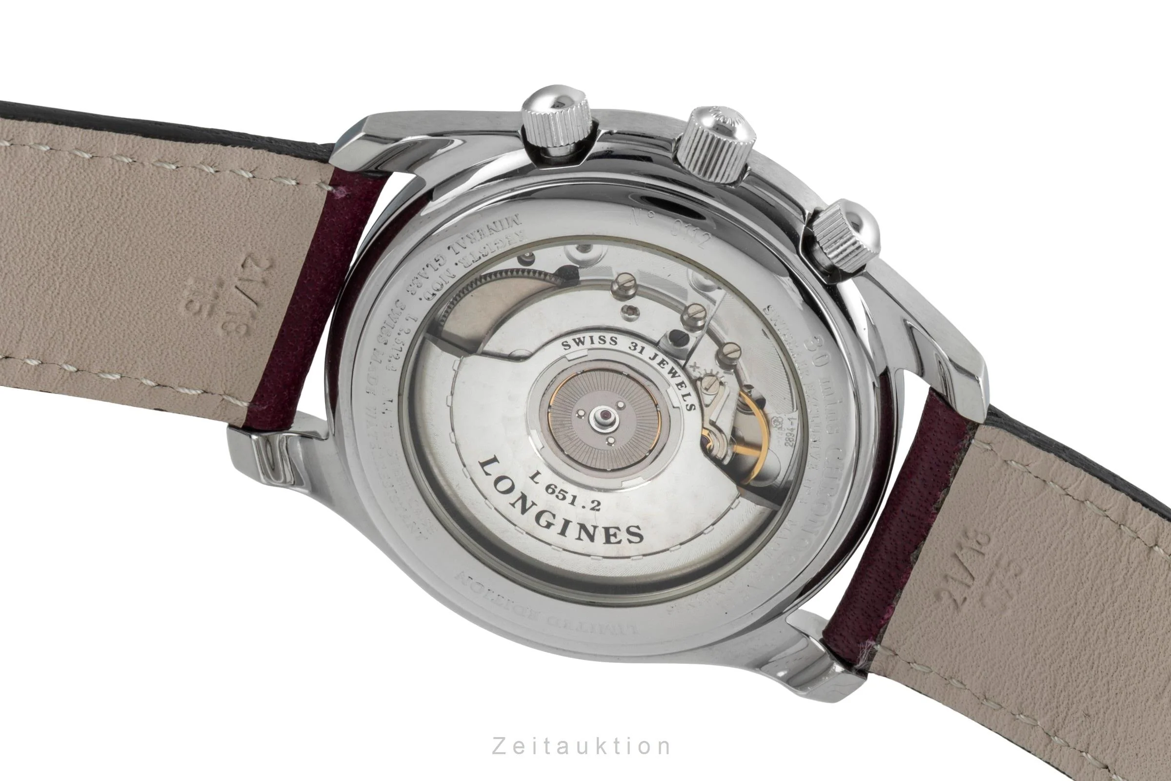 Longines chronograph steel automatic men's watch L2.612.4 Limited  [2506619] - Image 12