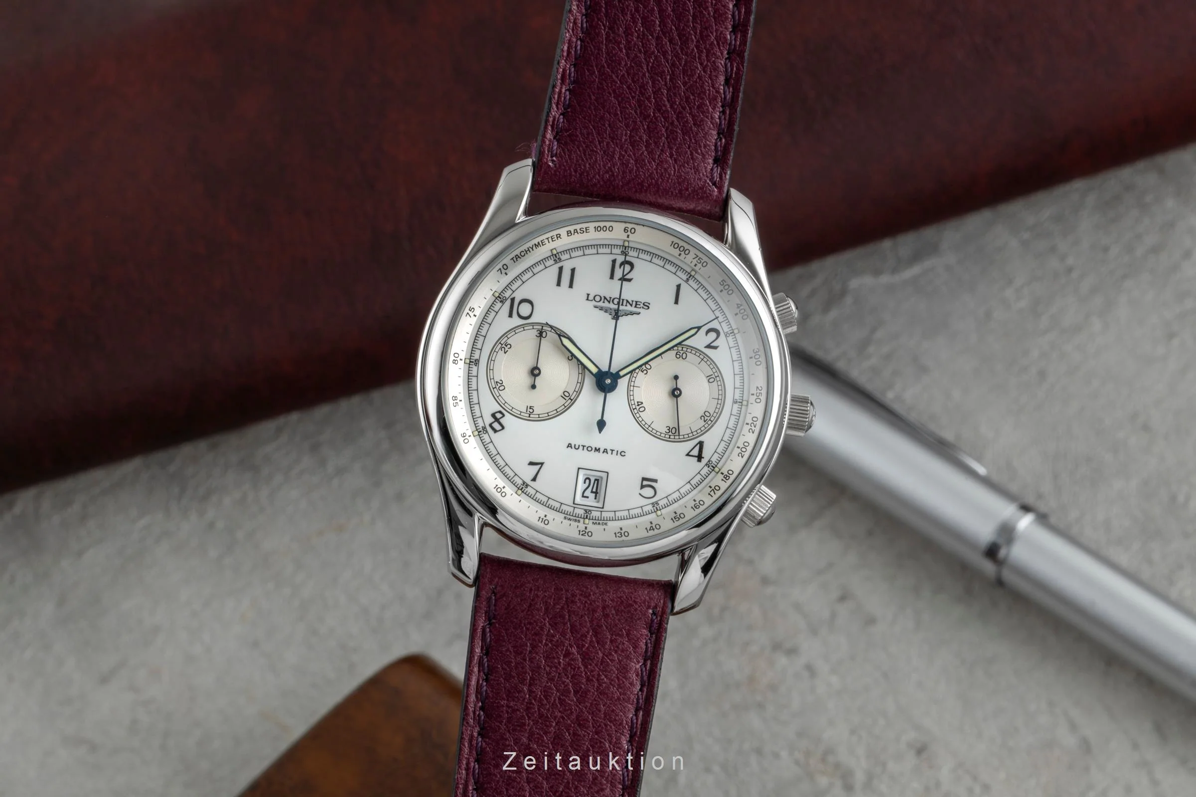 Longines chronograph steel automatic men's watch L2.612.4 Limited  [2506619] - Image 2