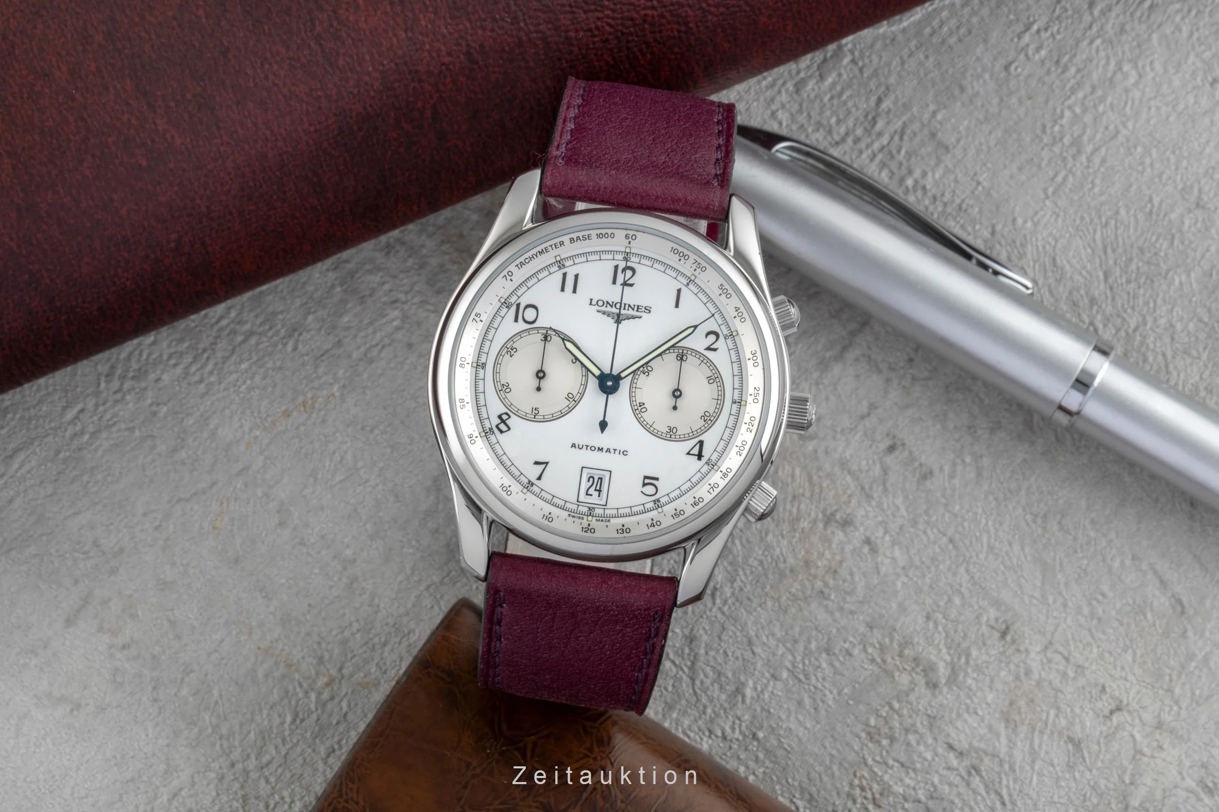 Longines chronograph steel automatic men's watch L2.612.4 Limited  [2506619] - Image 4