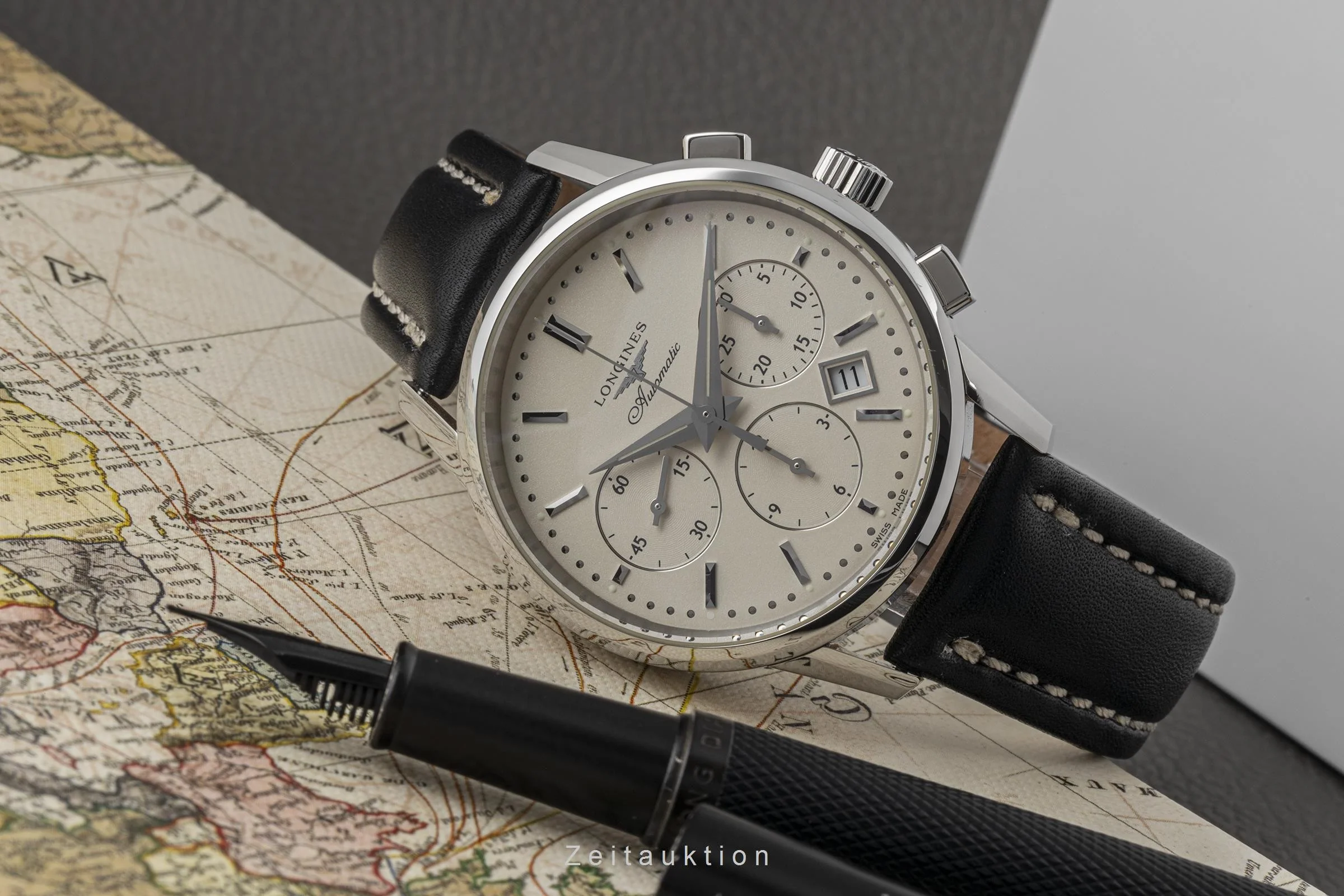 Longines Column-Wheel chronograph steel automatic men's watch L2.749.4  [2206693] - Image 2