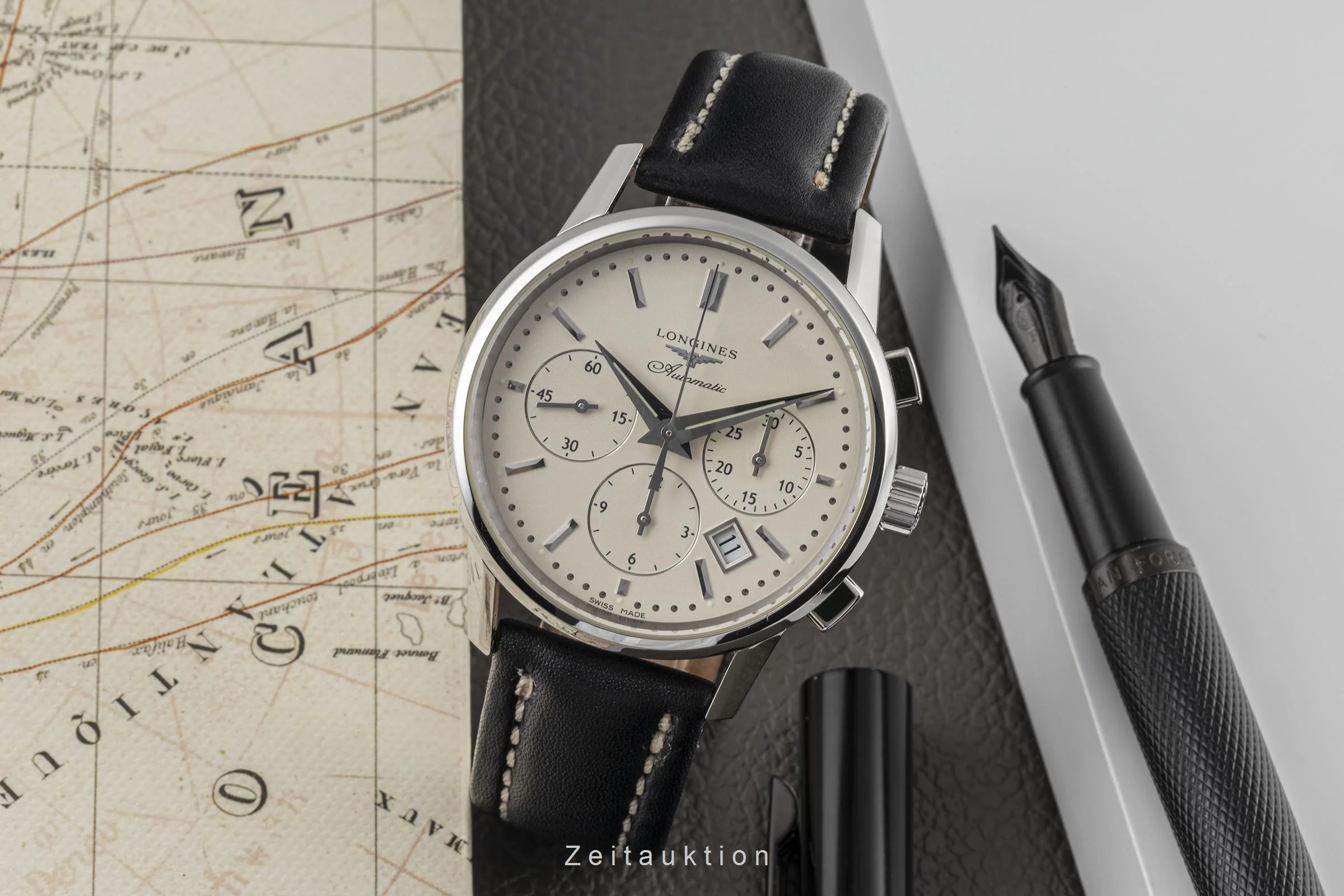 Longines Column-Wheel chronograph steel automatic men's watch L2.749.4  [2206693] - Image 3