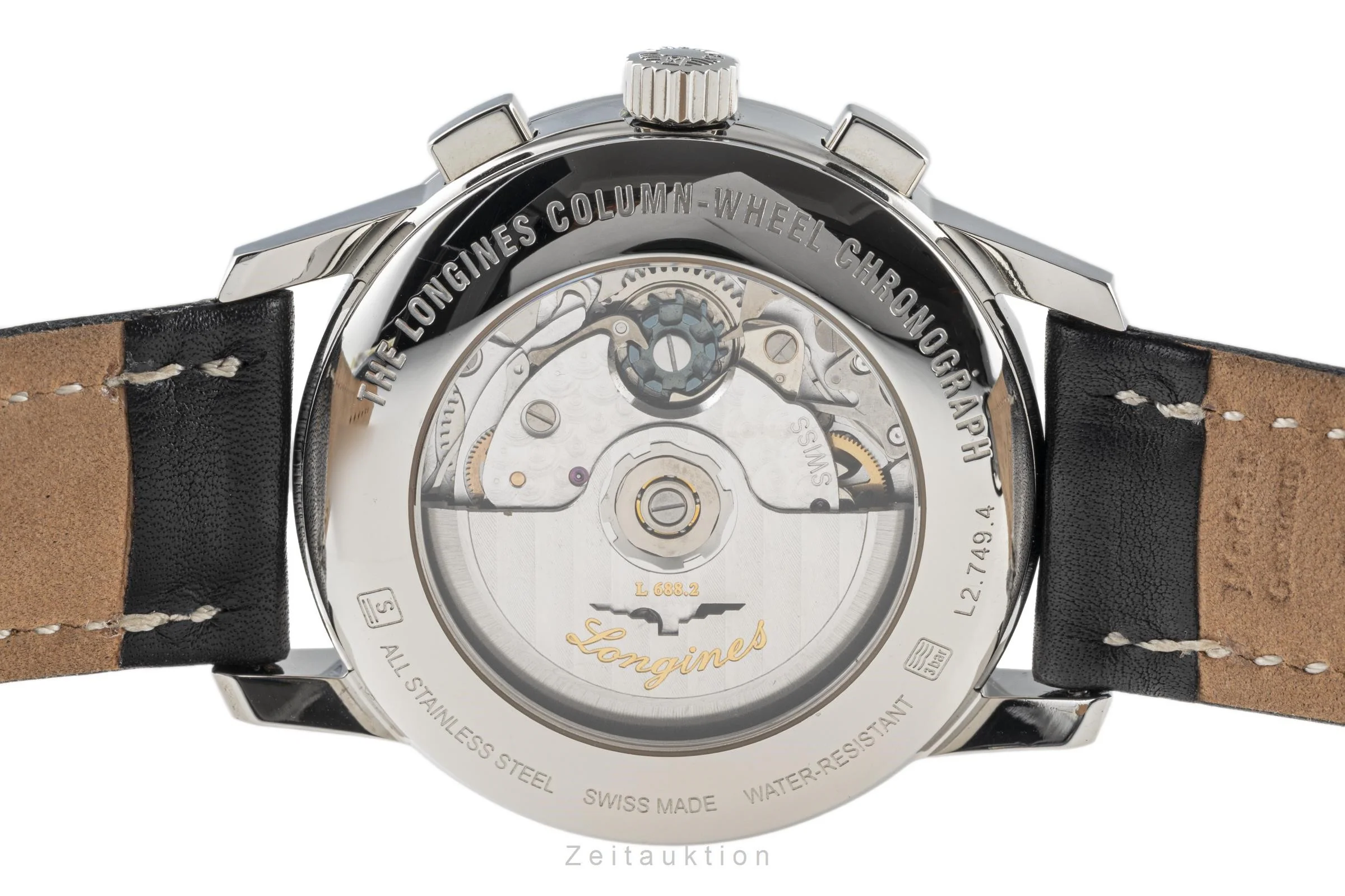 Longines Column-Wheel chronograph steel automatic men's watch L2.749.4  [2206693] - Image 9