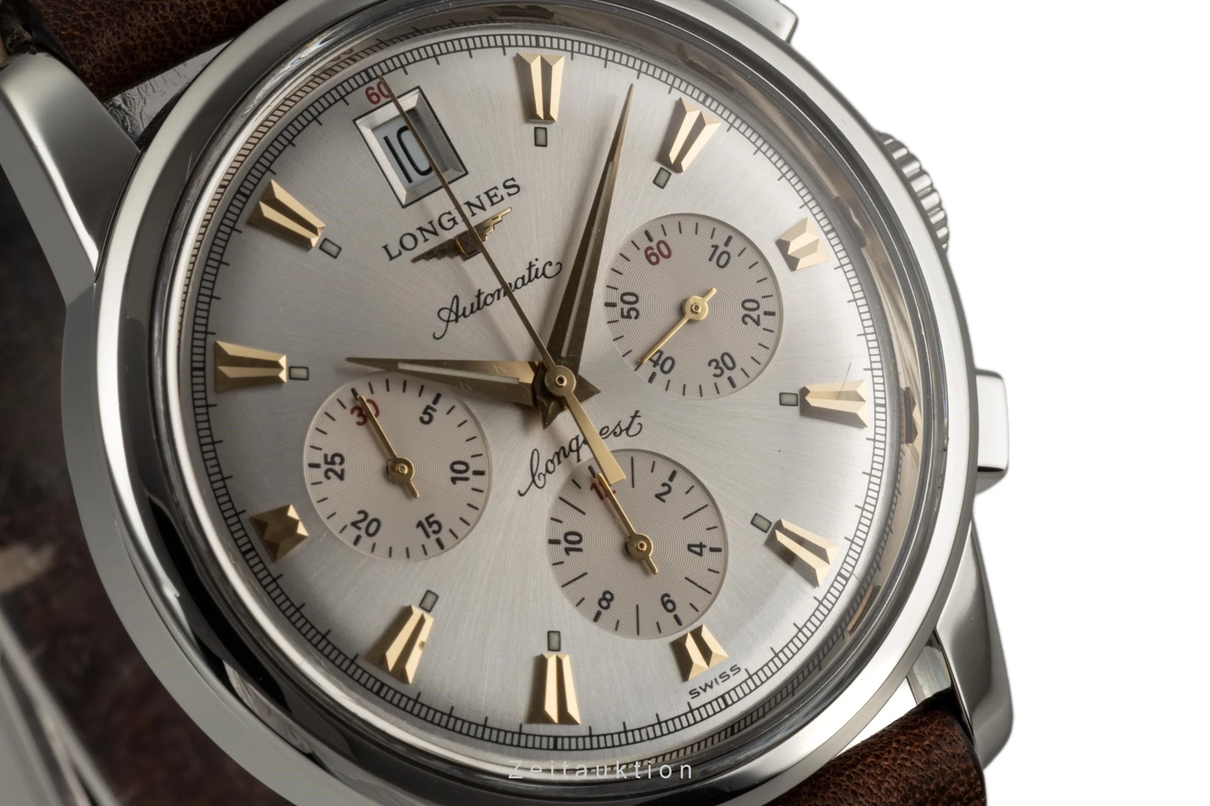 Longines Conquest chronograph steel automatic men's watch L1.641.4  [2304532] - Image 11