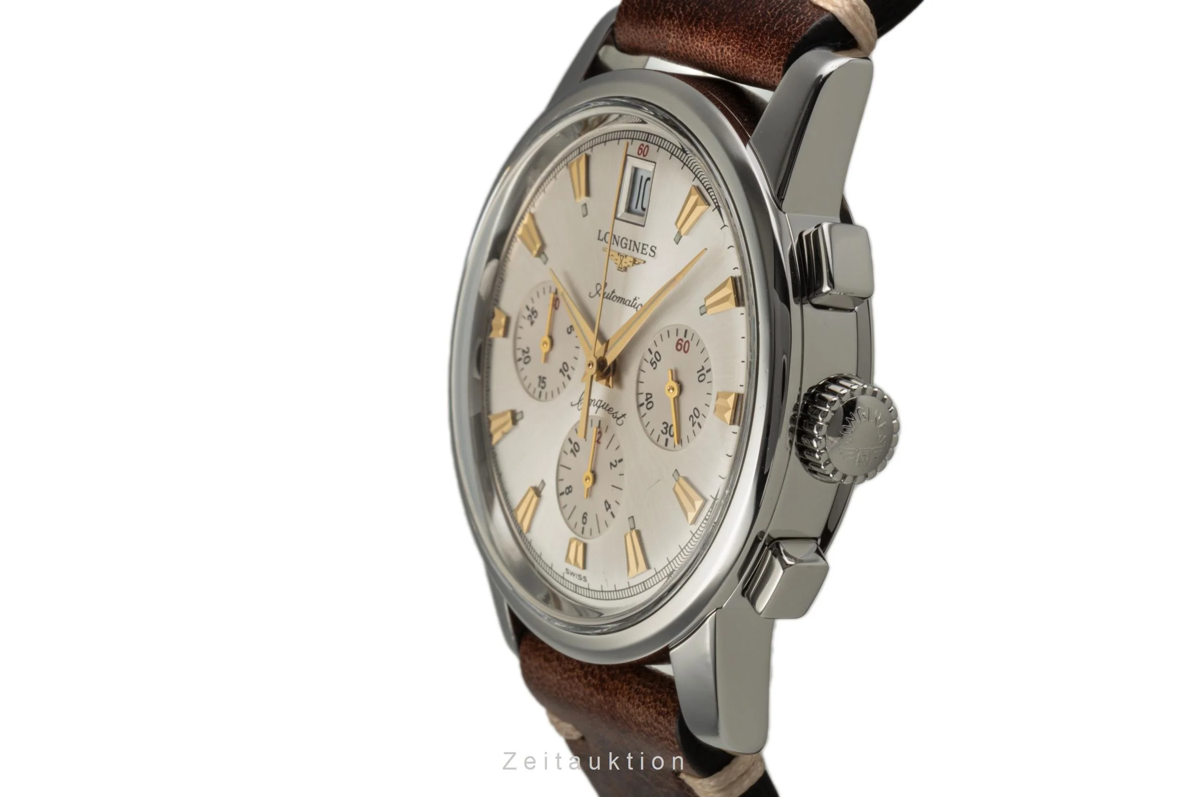 Longines Conquest chronograph steel automatic men's watch L1.641.4  [2304532] - Image 6