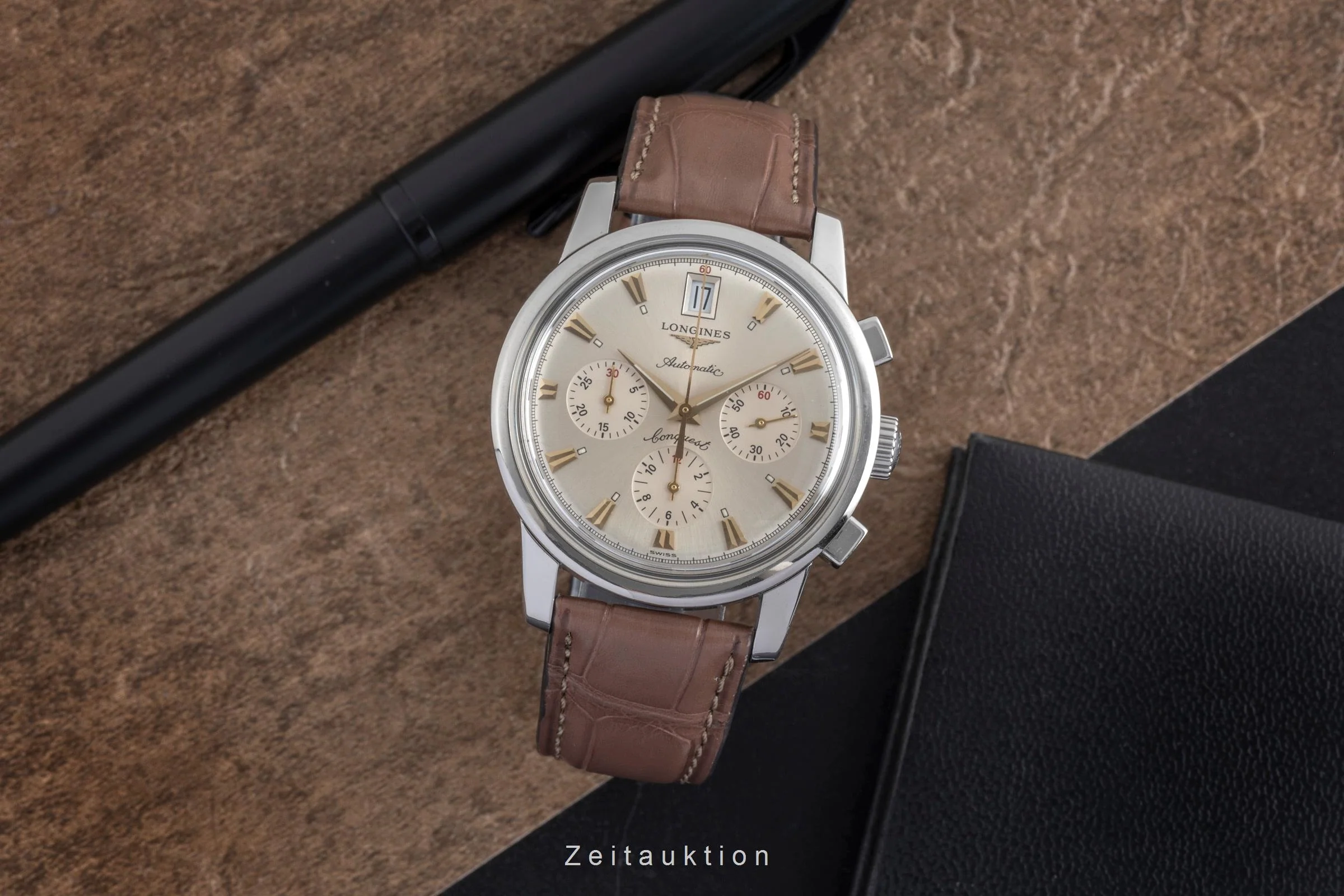 Longines Conquest chronograph steel automatic men's watch L1.641.4  [2501371] - Image 4