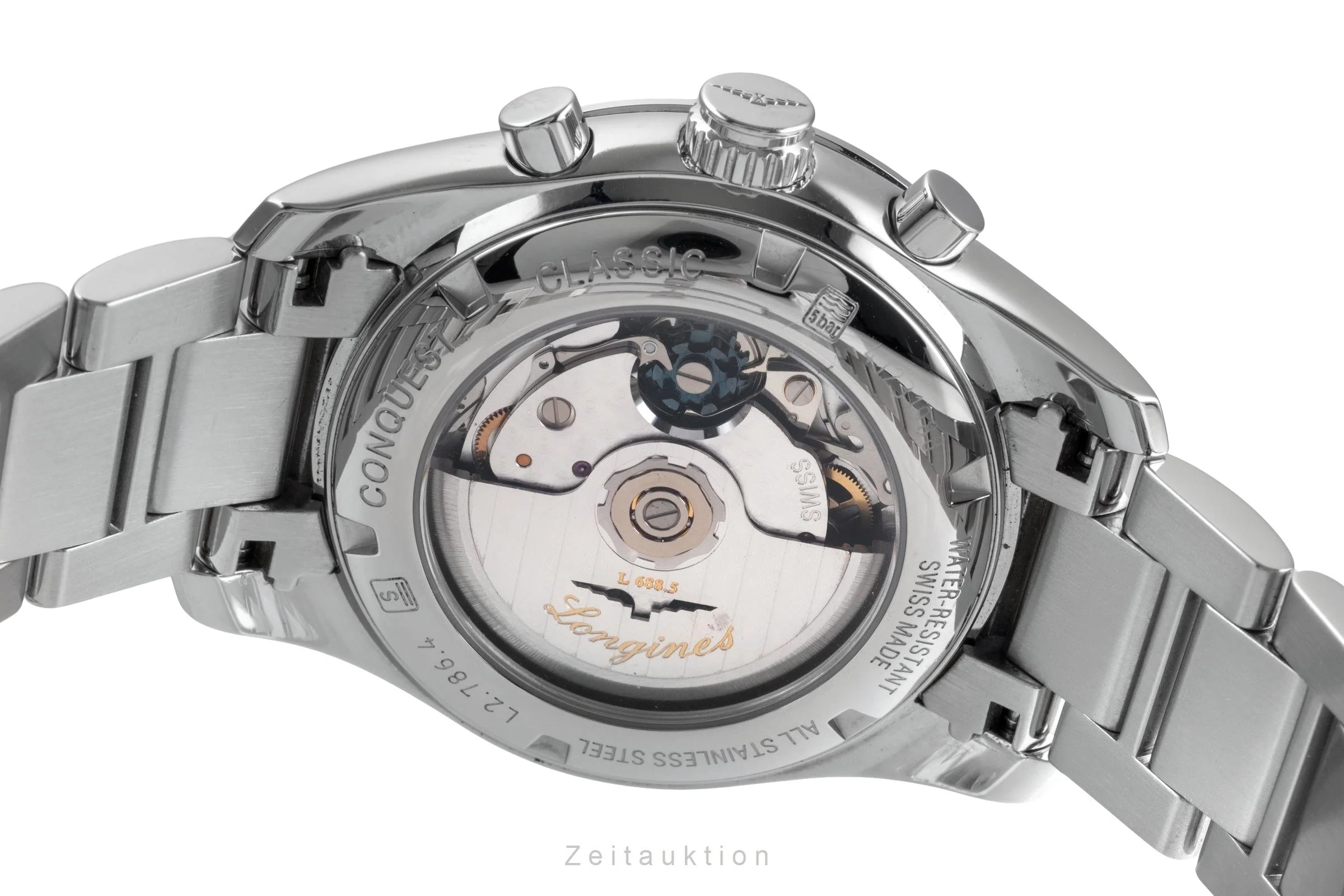 Longines Conquest chronograph steel automatic men's watch L2.786.4.56.6  [2504779] - Image 11