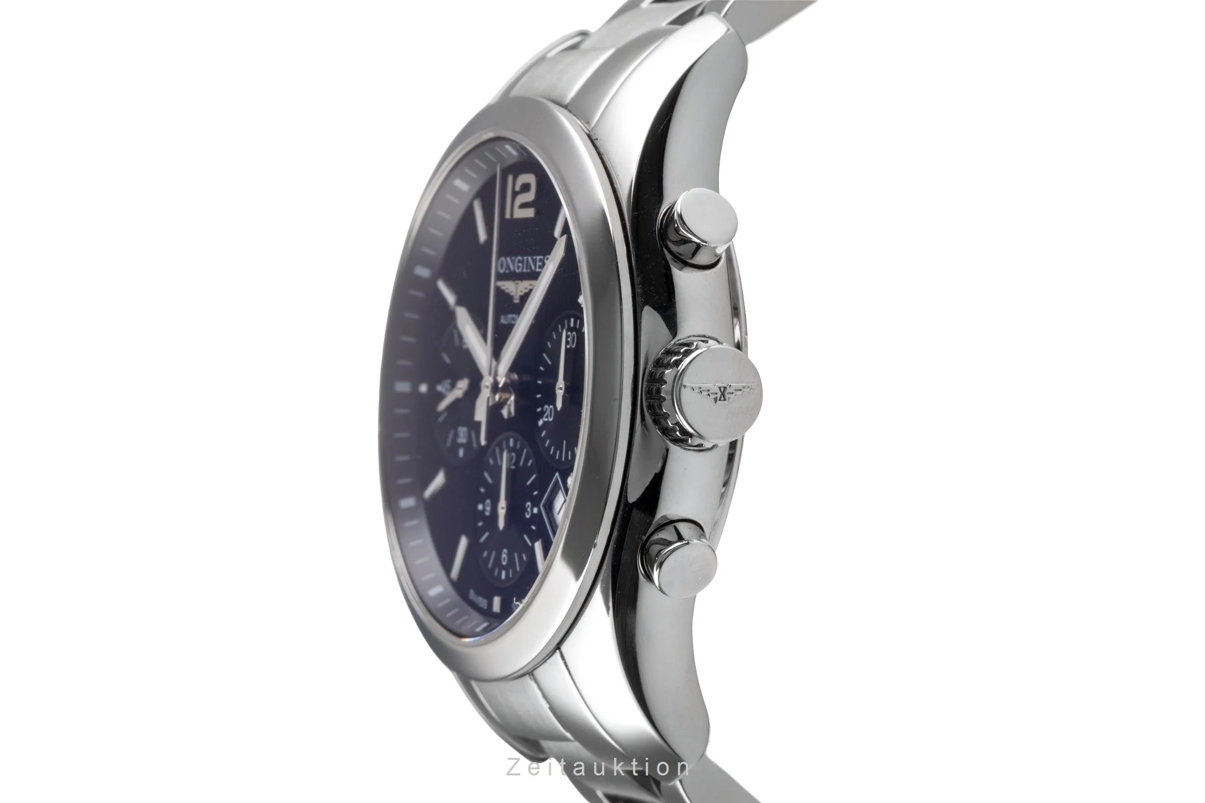 Longines Conquest chronograph steel automatic men's watch L2.786.4.56.6  [2504779] - Image 7