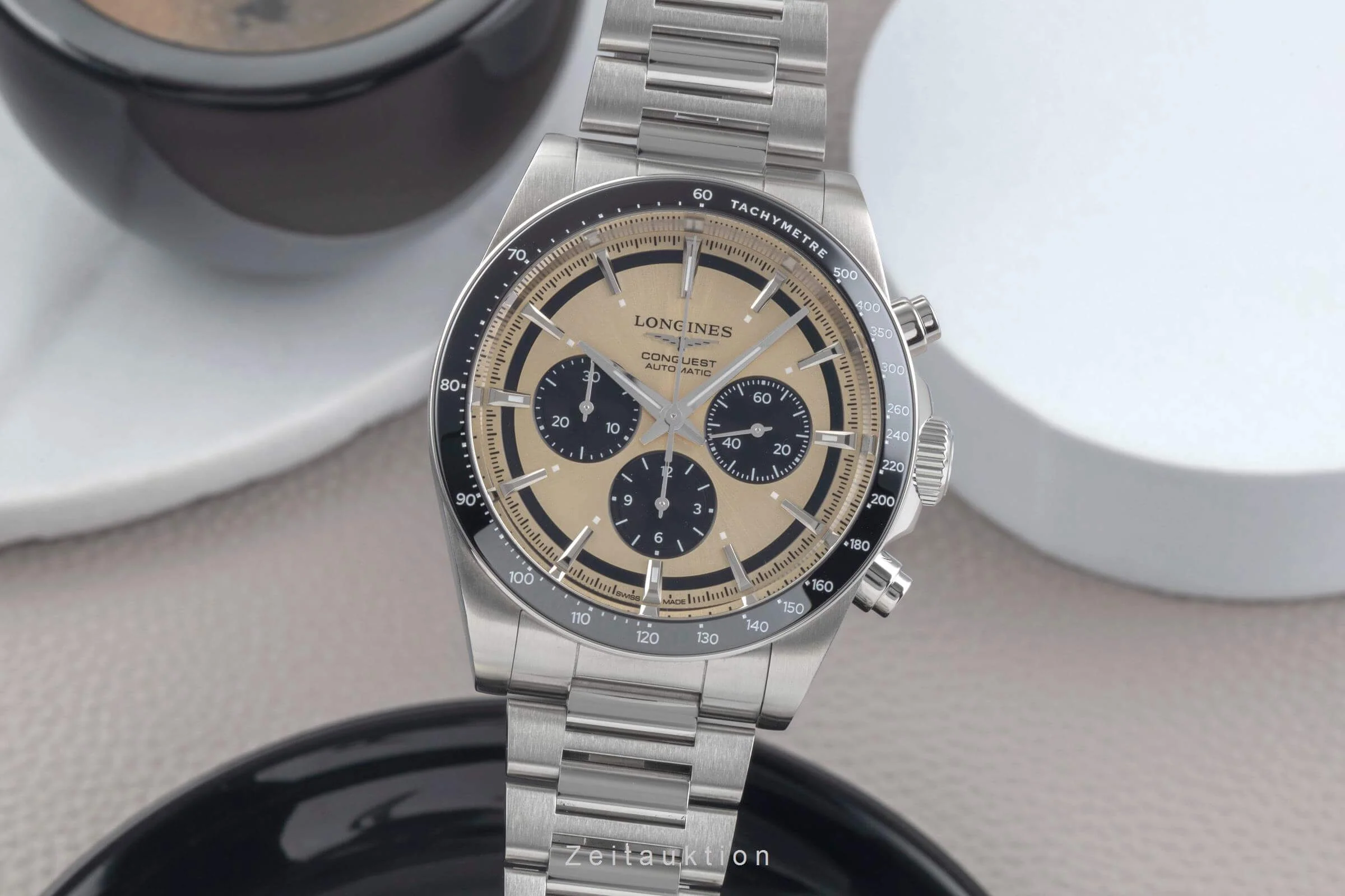 Longines Conquest chronograph steel automatic men's watch L38354326  [2501127] - Image 2
