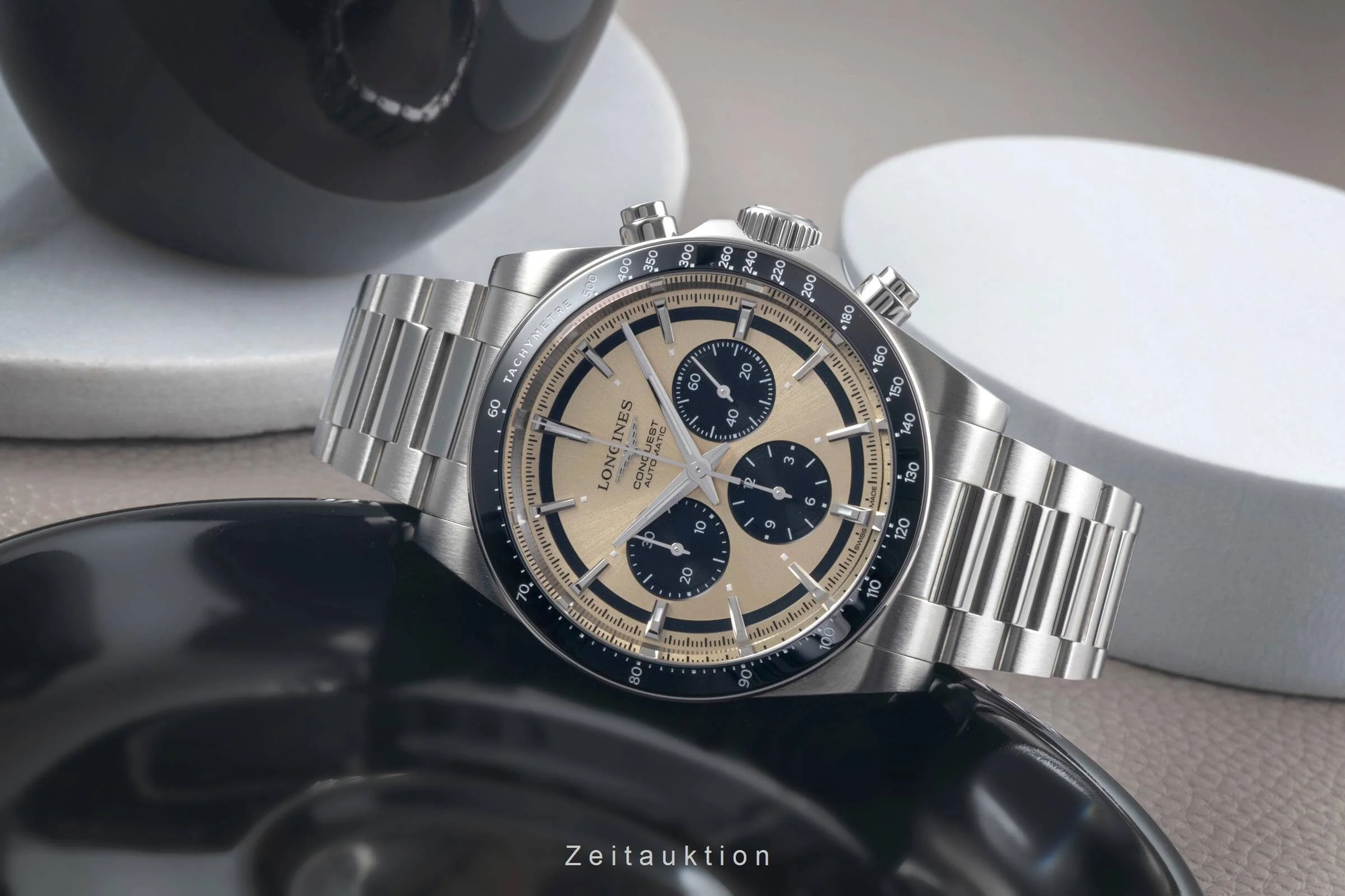 Longines Conquest chronograph steel automatic men's watch L38354326  [2501127] - Image 3