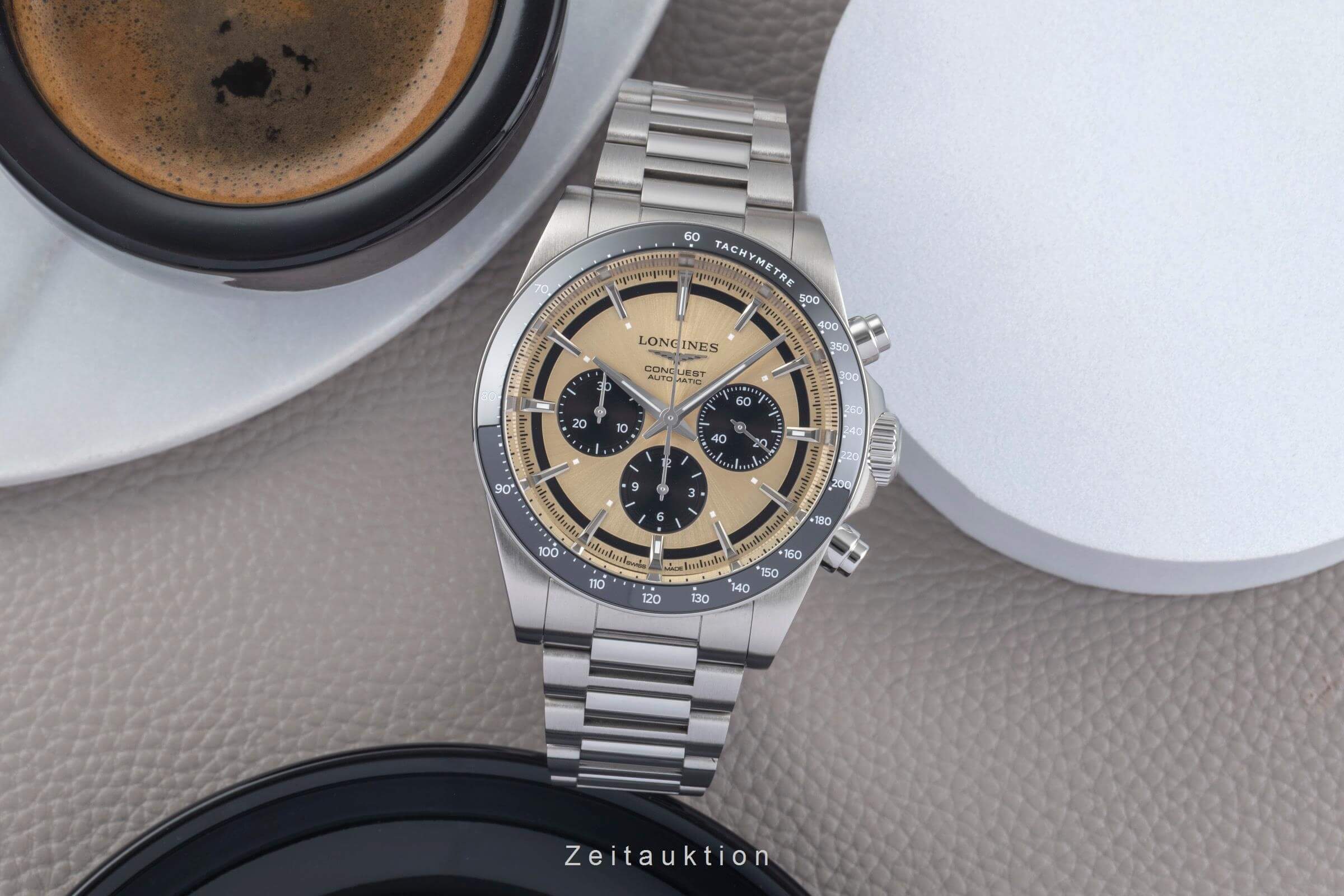 Longines Conquest chronograph steel automatic men's watch L38354326  [2501127] - Image 4