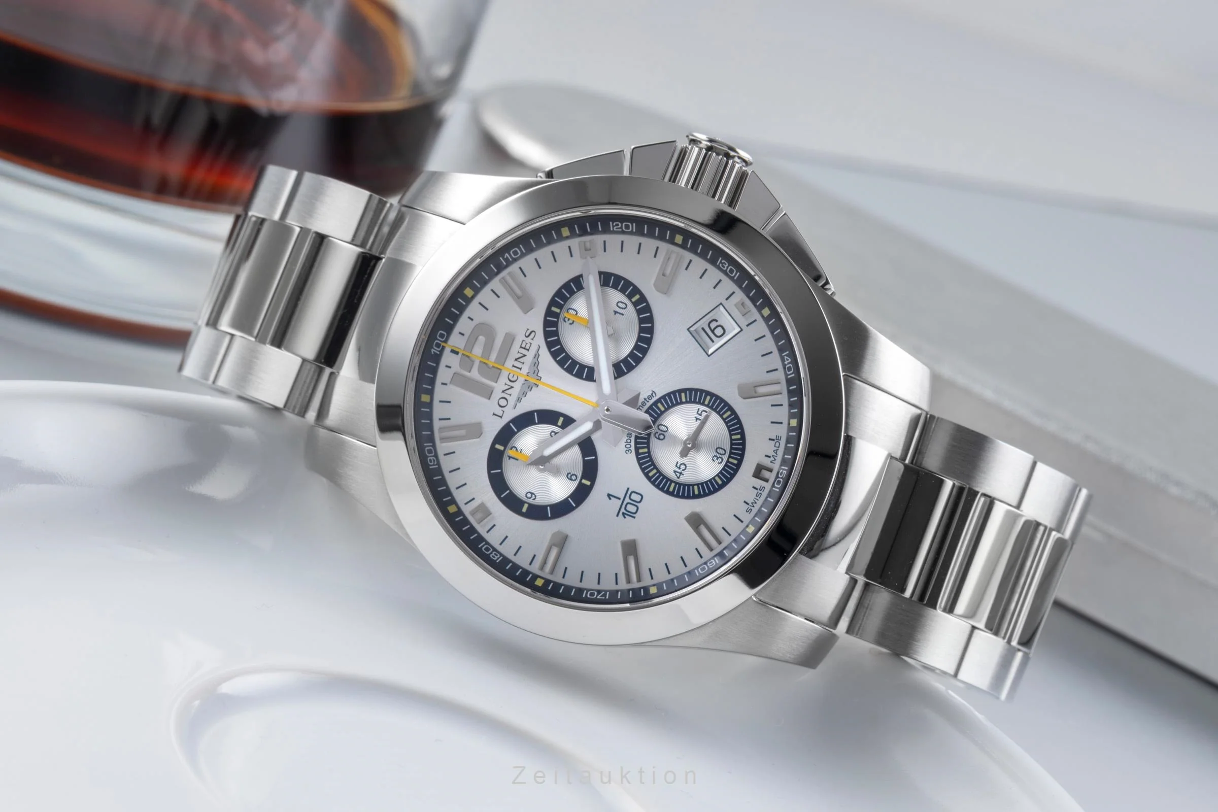 Longines Conquest chronograph steel quartz men's watch L3.700.4.78.6  [2506444] - Image 3