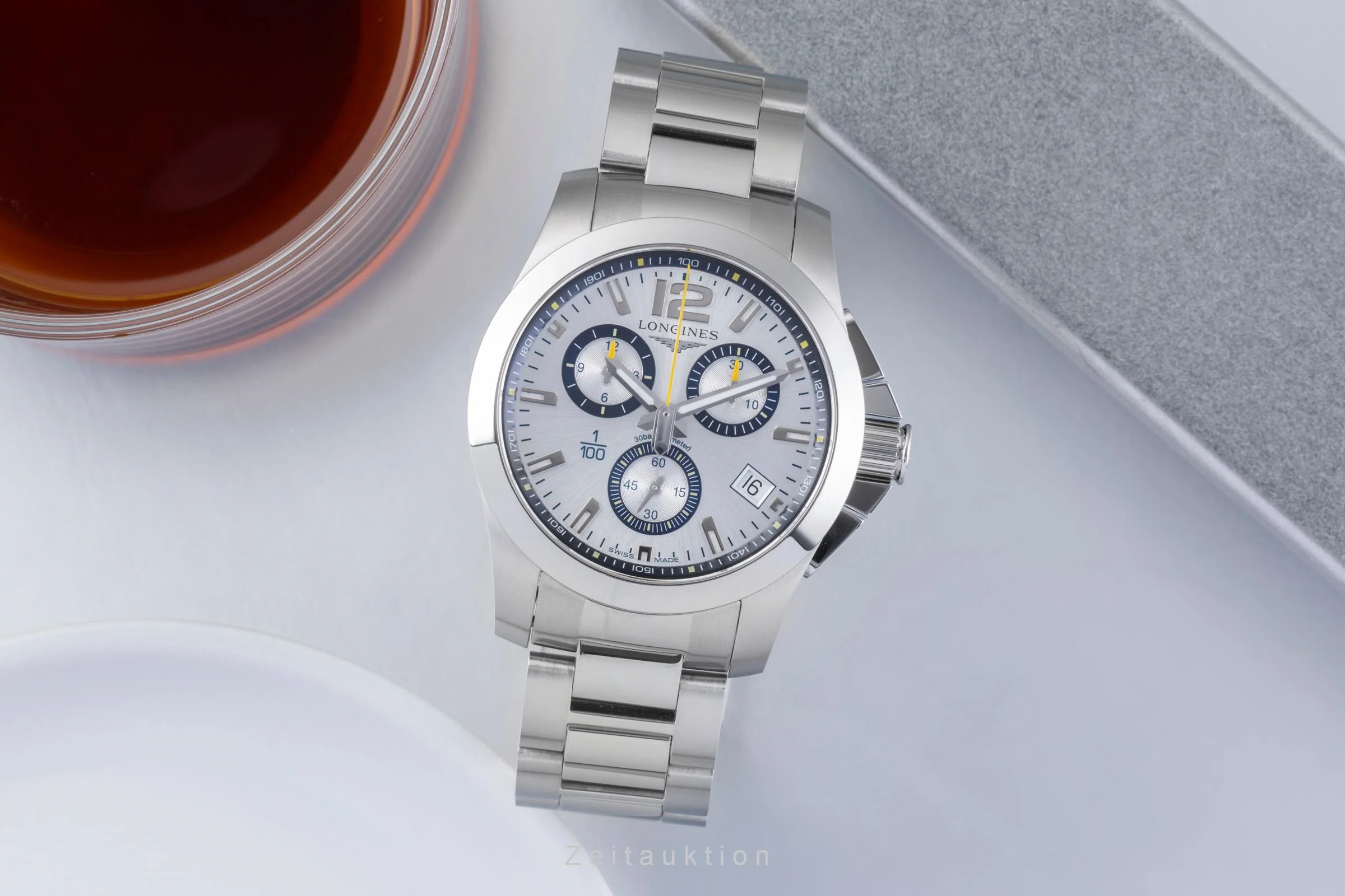 Longines Conquest chronograph steel quartz men's watch L3.700.4.78.6  [2506444] - Image 4