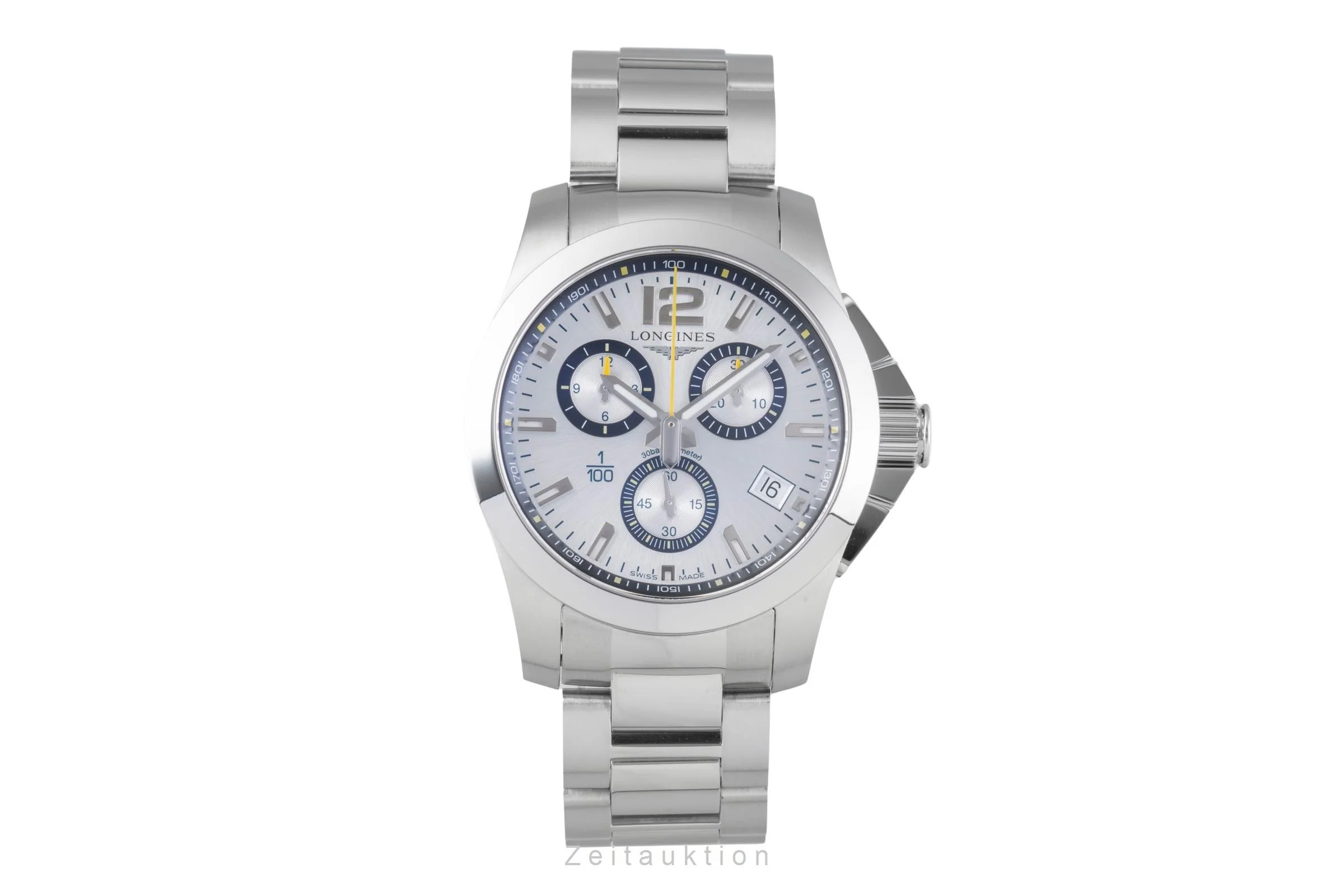 Longines Conquest chronograph steel quartz men's watch L3.700.4.78.6  [2506444] - Image 5