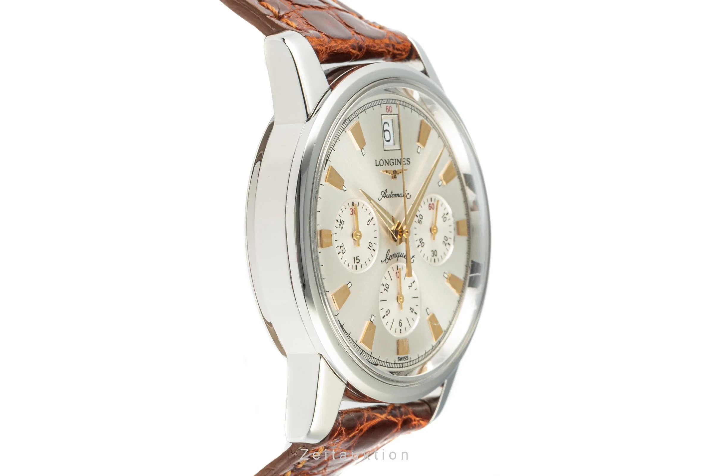Longines Conquest Heritage chronograph steel automatic men's watch L1.641.4 LP: 2600EUR  [2205983] - Image 7