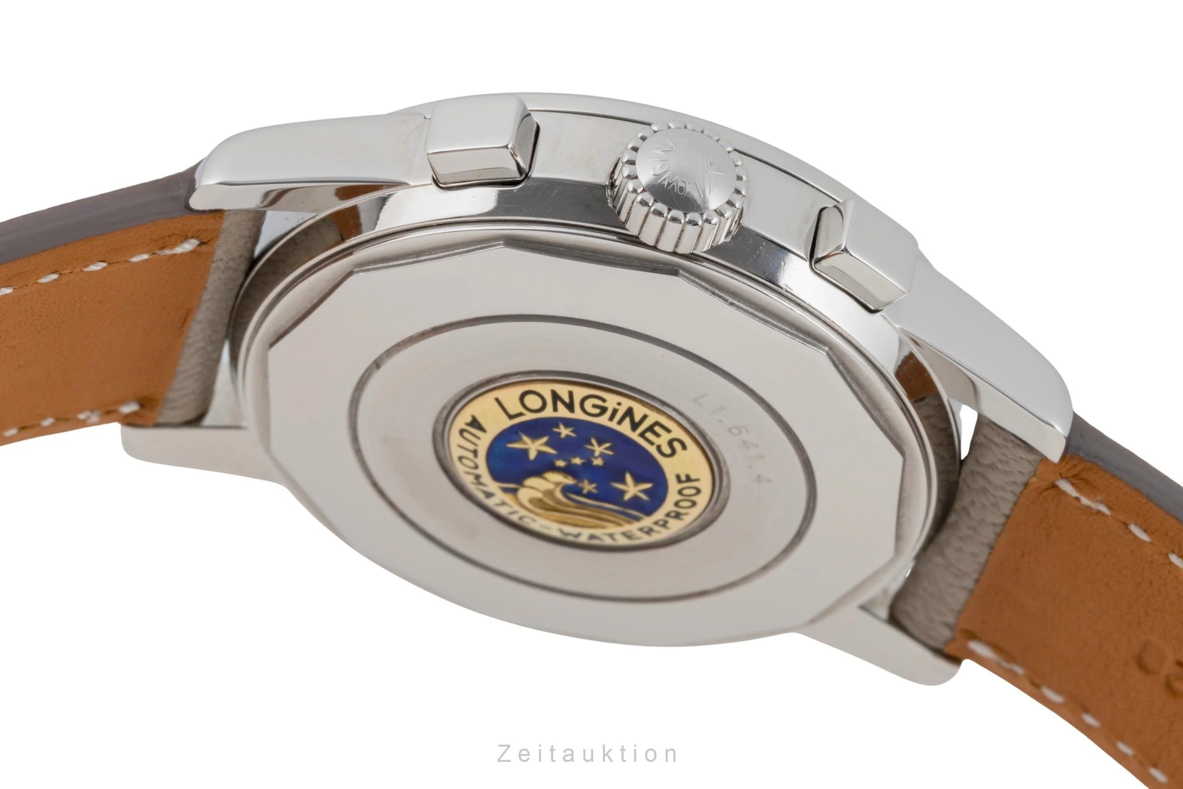 Longines Conquest Heritage chronograph steel automatic men's watch L1.641.4  [2506370] - Image 12