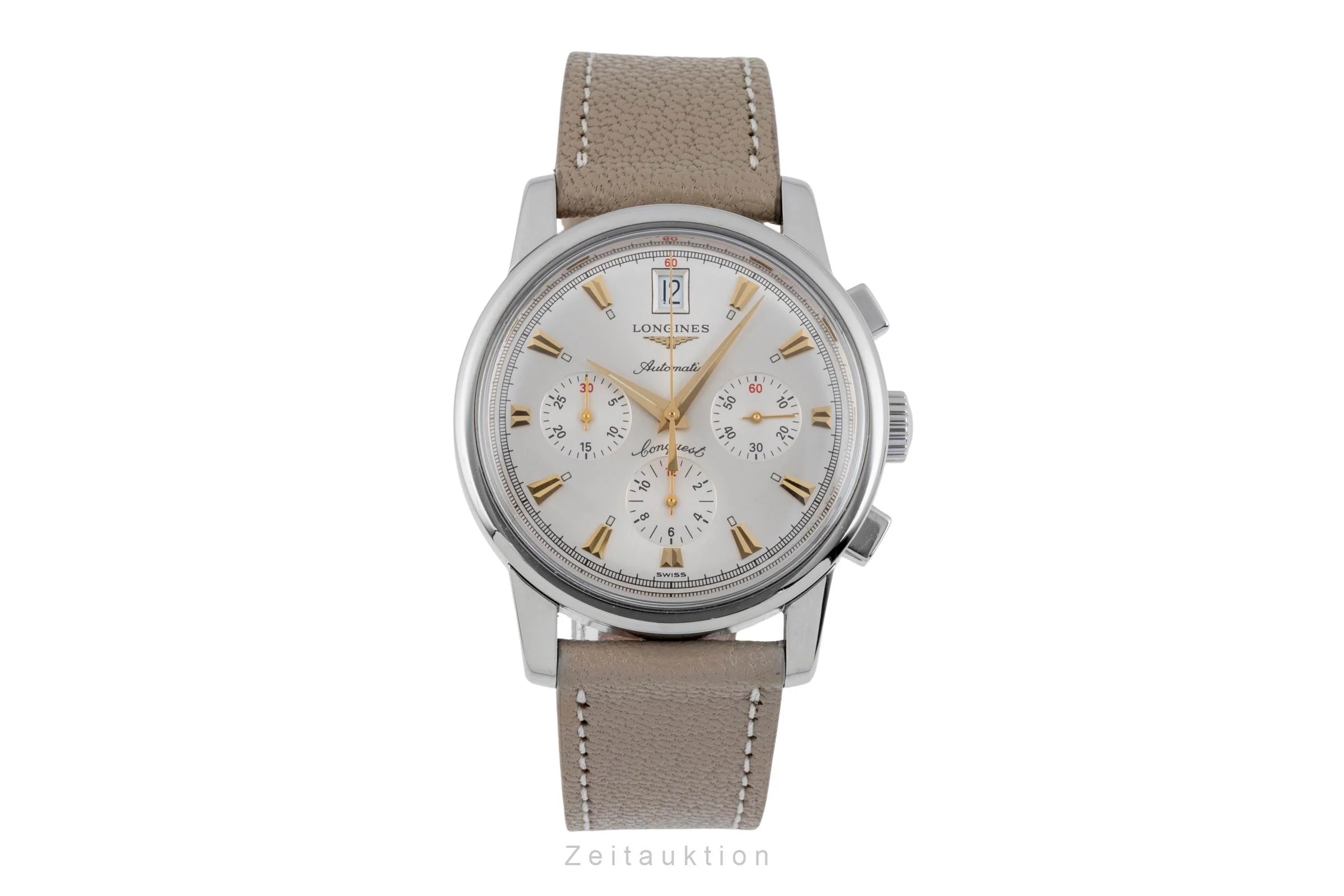 Longines Conquest Heritage chronograph steel automatic men's watch L1.641.4  [2506370] - Image 5