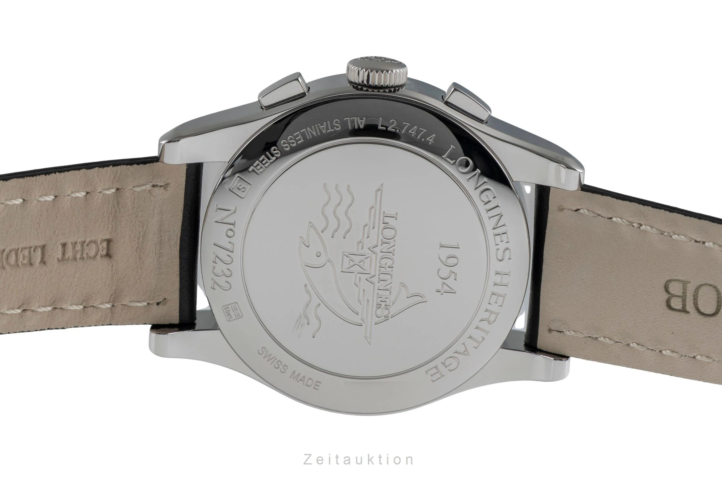 Longines Conquest Heritage chronograph steel automatic men's watch L2.747.4  [2502465] - Image 11