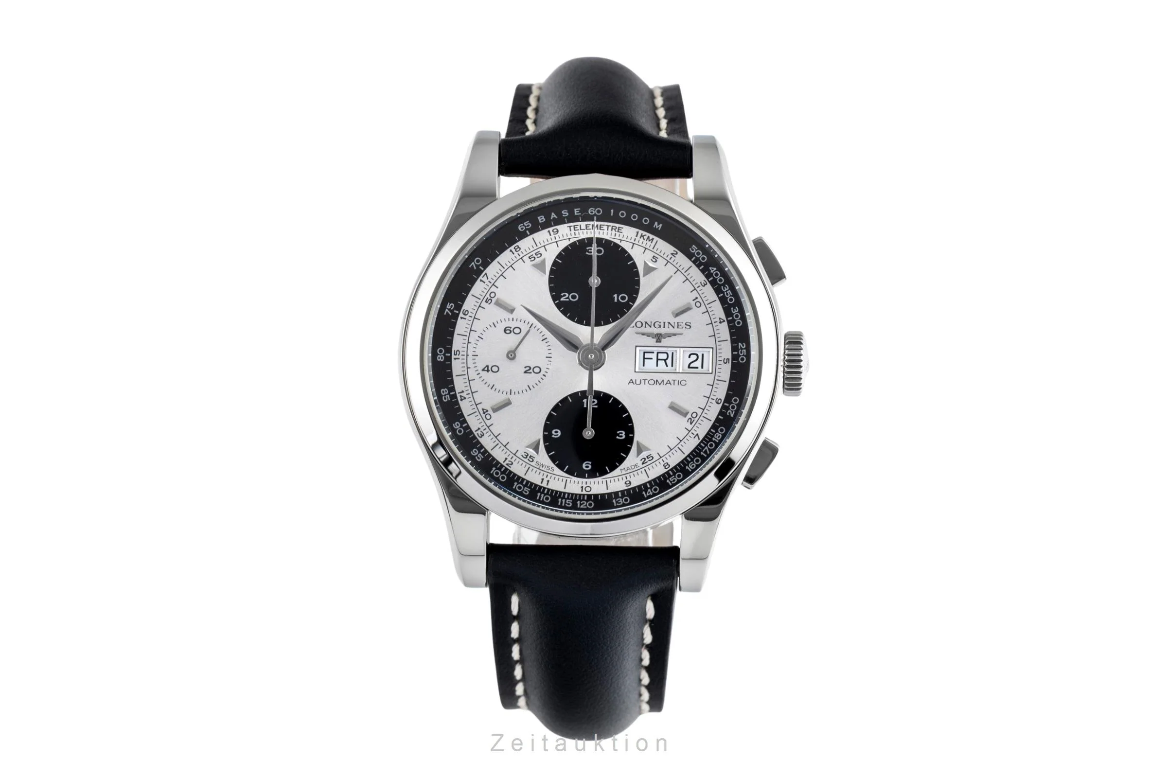 Longines Conquest Heritage chronograph steel automatic men's watch L2.747.4  [2502465] - Image 5