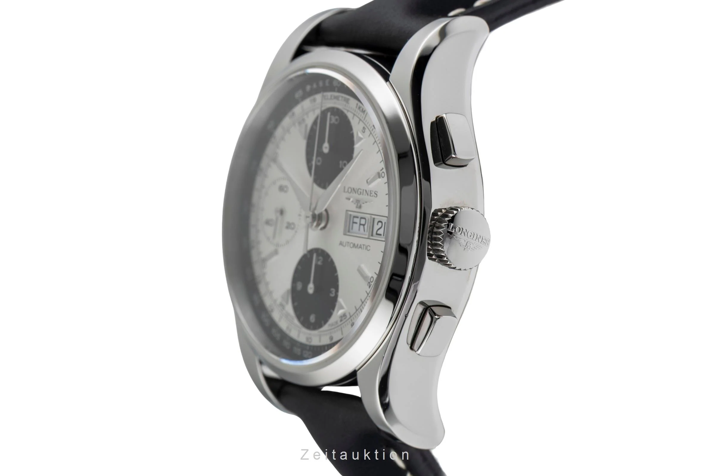 Longines Conquest Heritage chronograph steel automatic men's watch L2.747.4  [2502465] - Image 7