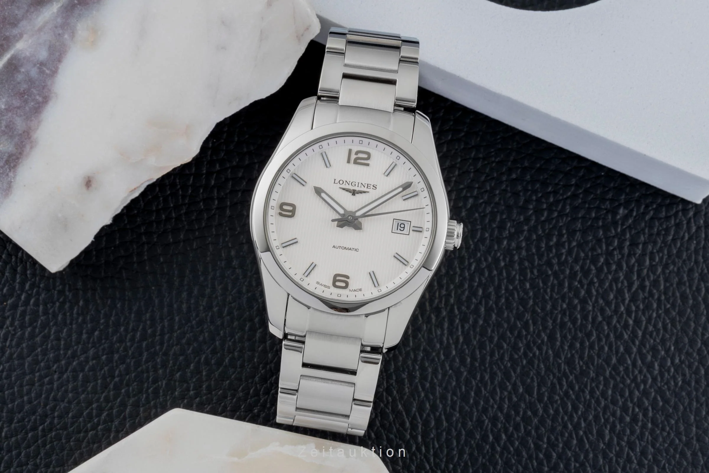 Longines Conquest steel automatic men's watch L2.785.4.76.6  [2600255] - Image 4