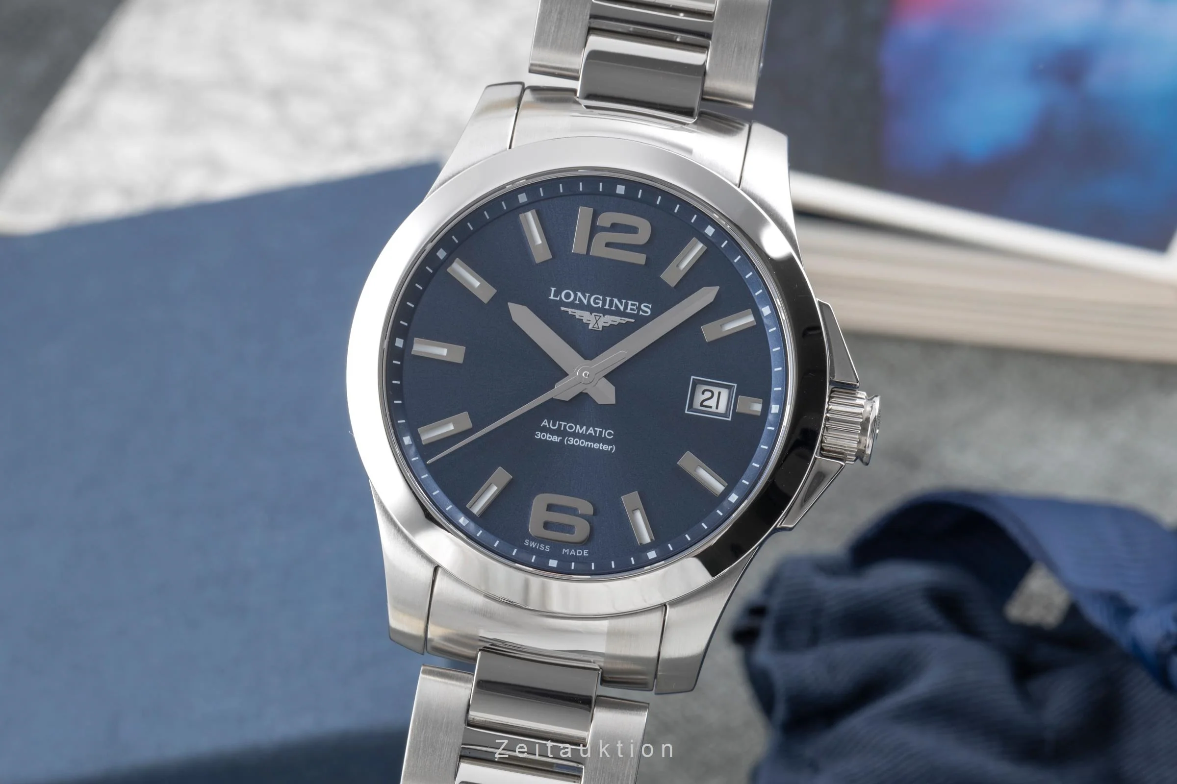 Longines Conquest steel automatic men's watch L3.676.4.99.6 LP: 2250EUR  [2507103] - Image 2