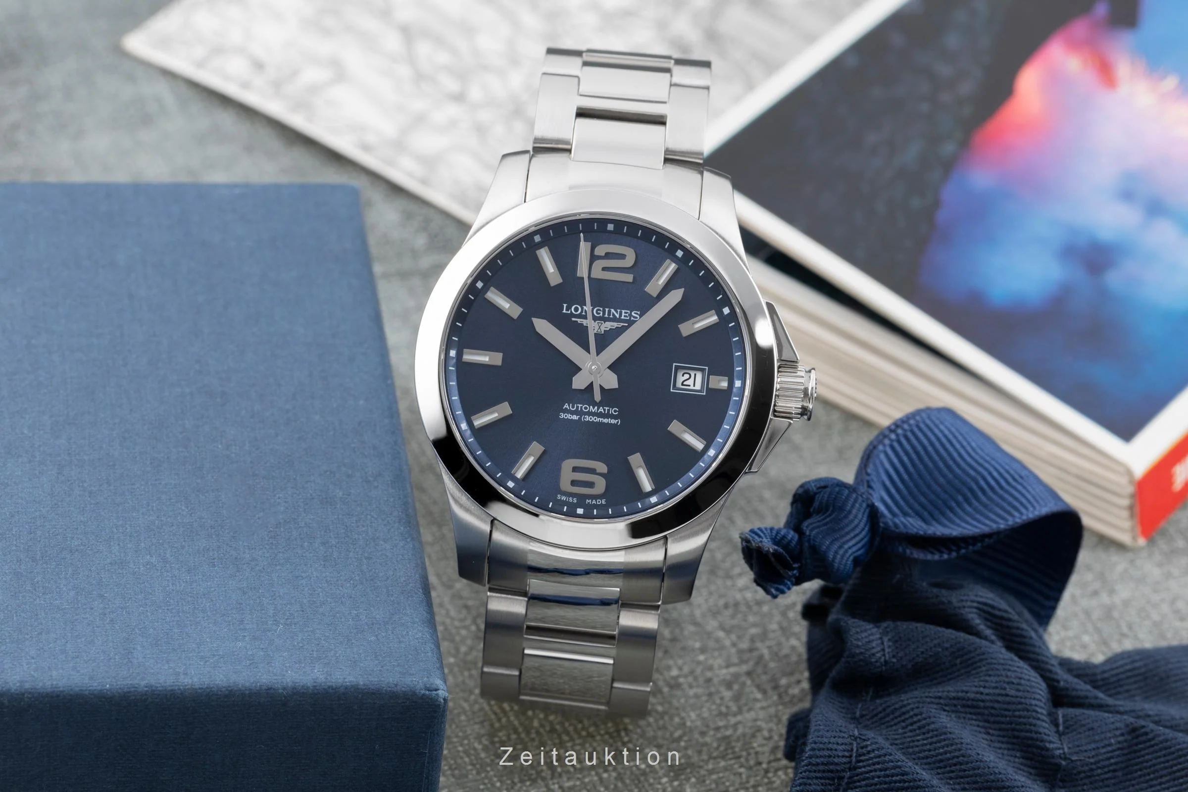 Longines Conquest steel automatic men's watch L3.676.4.99.6 LP: 2250EUR  [2507103] - Image 4