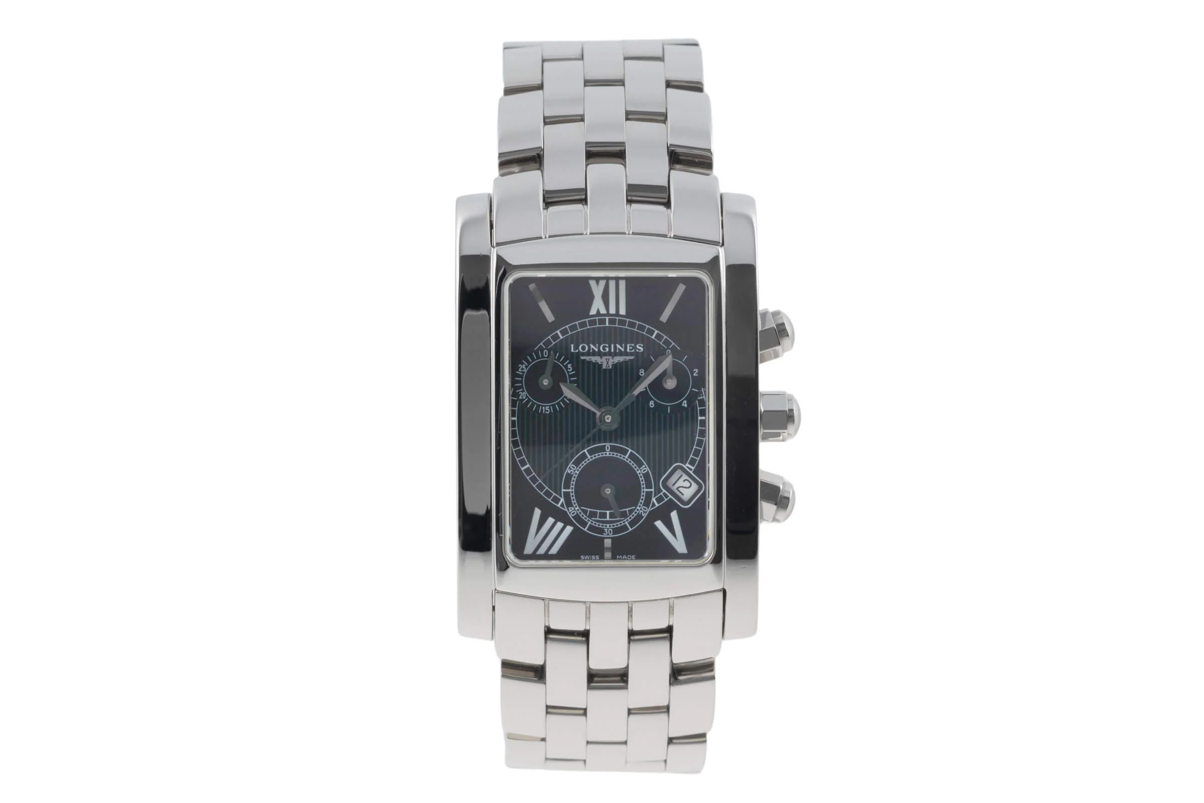 Longines Dolce Vita chronograph steel quartz men's watch L5.656.4  [2403293] - Image 4