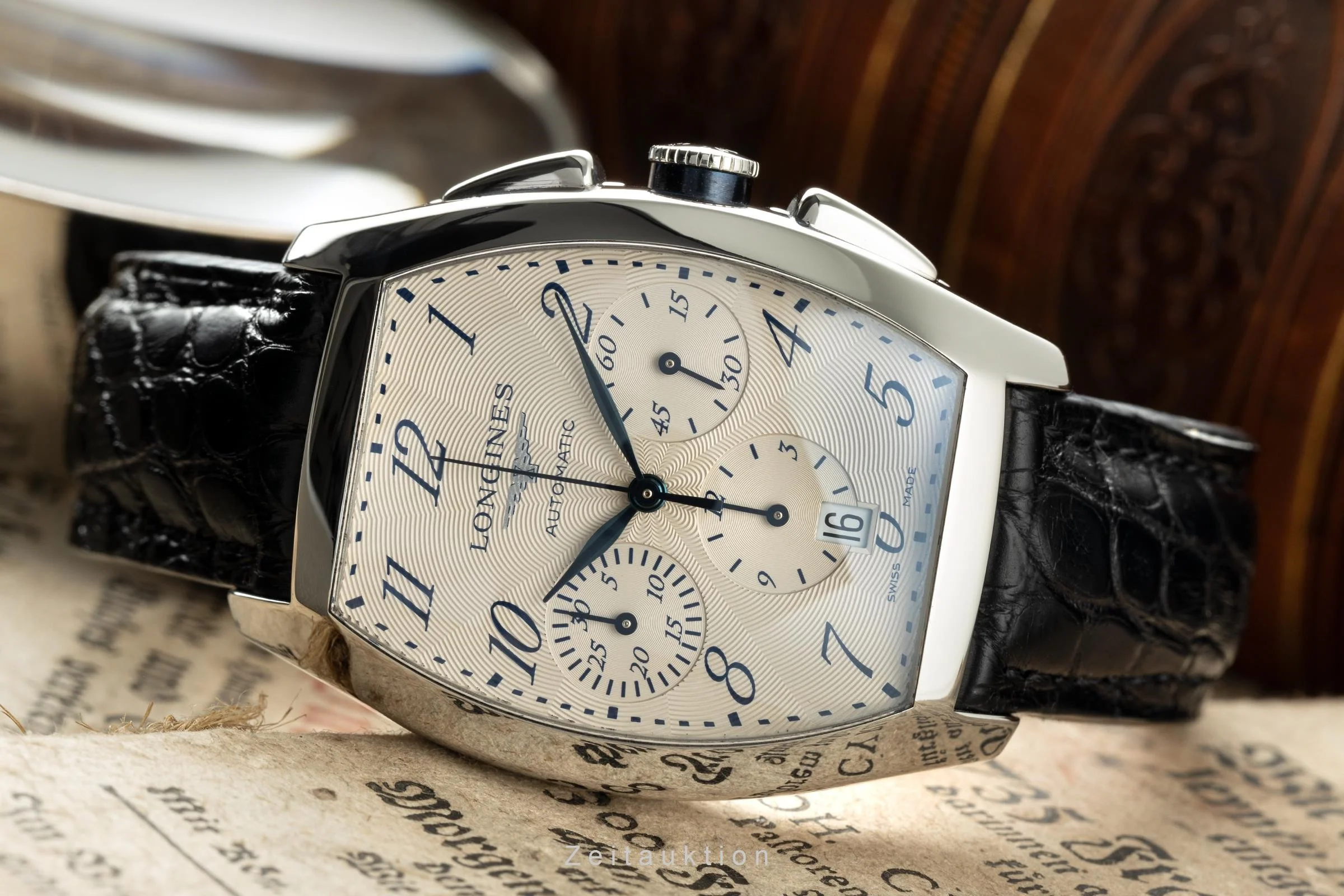 Longines Evidenza chronograph steel automatic men's watch L2.643.4  [2200580] - Image 2