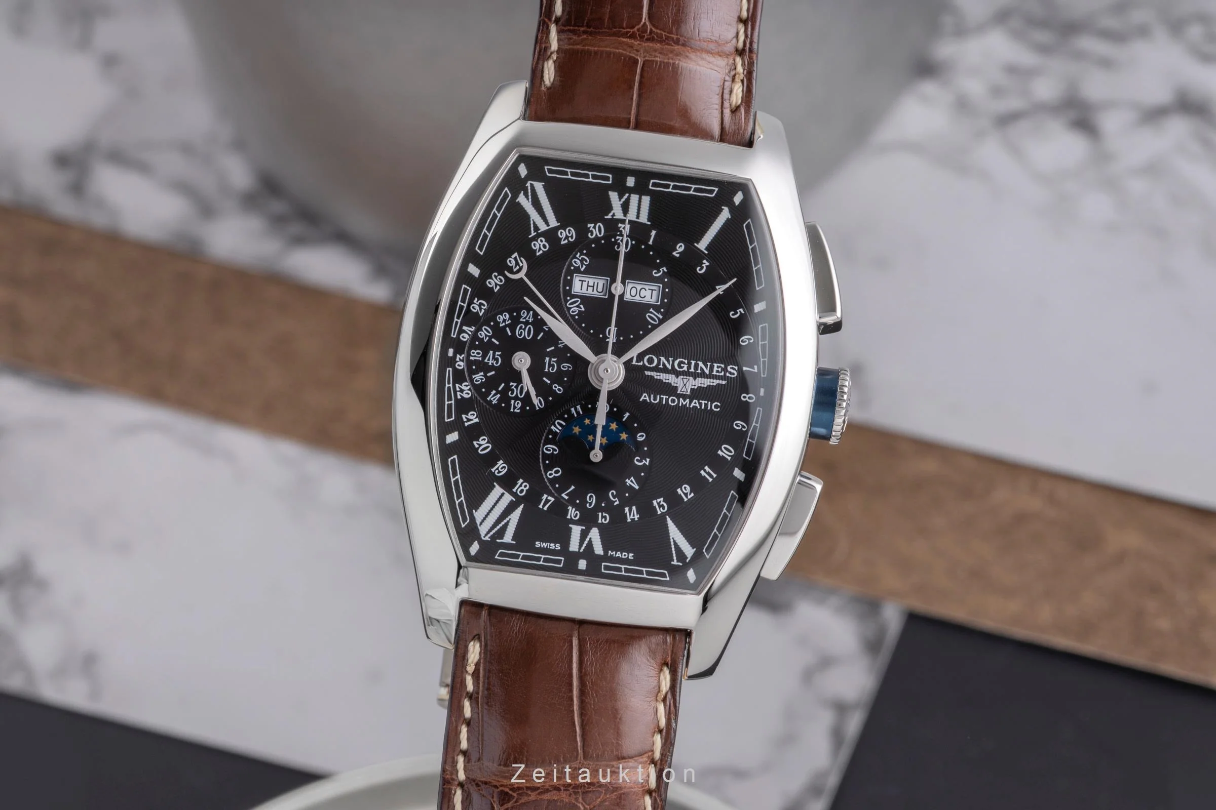 Longines Evidenza chronograph steel automatic men's watch L2.688.4  [2505061] - Image 2
