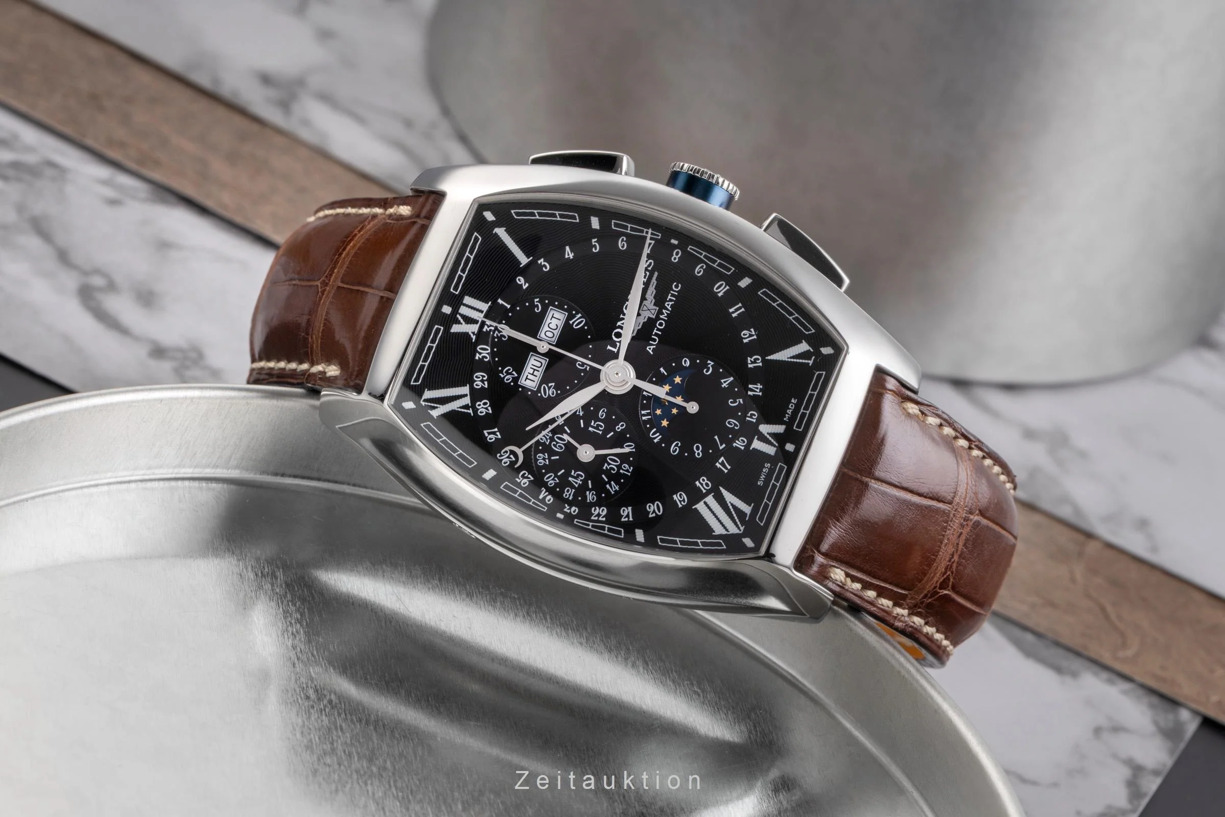 Longines Evidenza chronograph steel automatic men's watch L2.688.4  [2505061] - Image 3