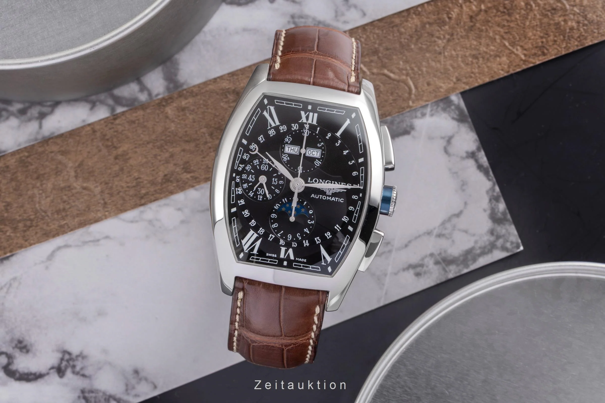 Longines Evidenza chronograph steel automatic men's watch L2.688.4  [2505061] - Image 4