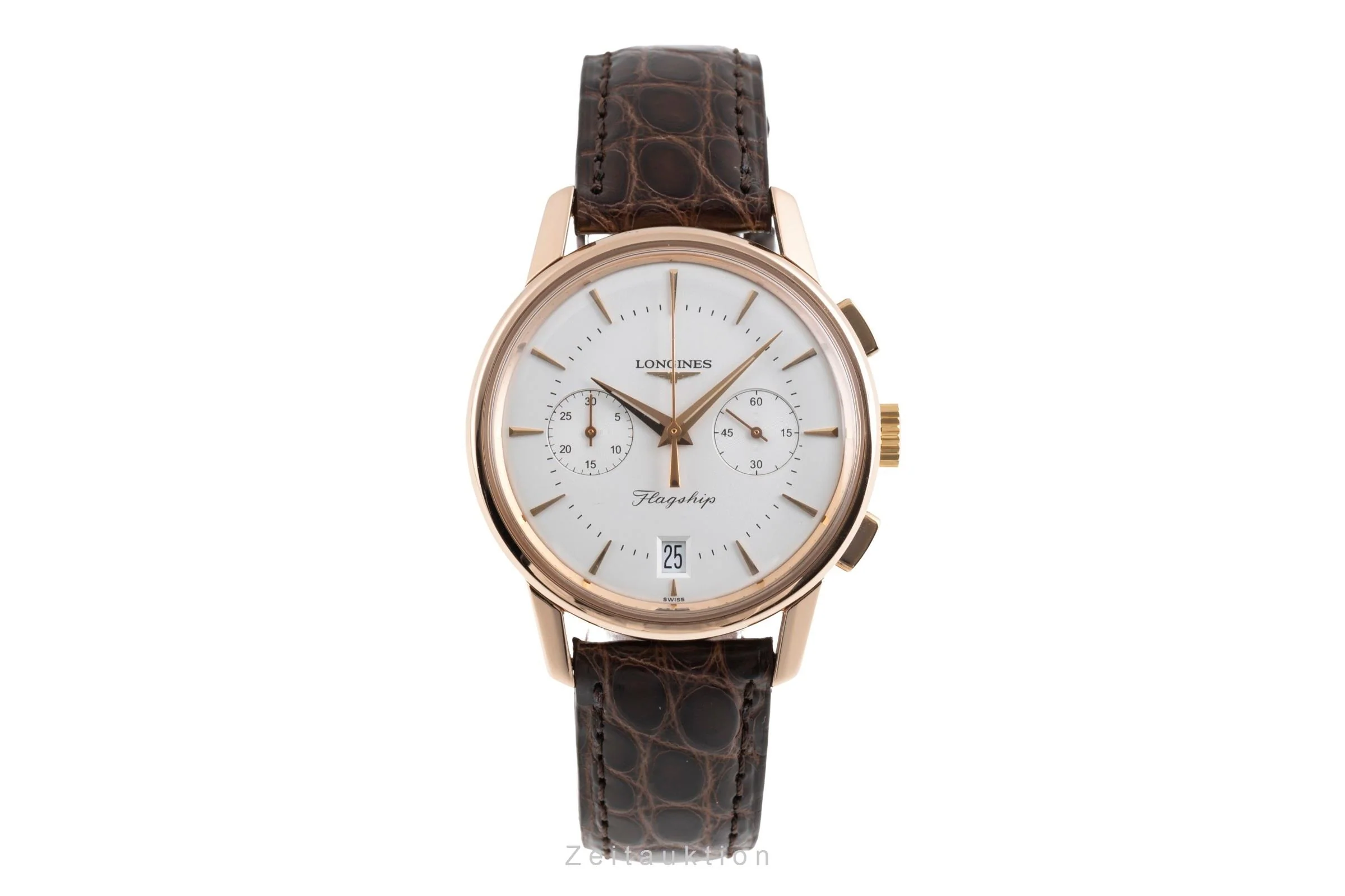 Longines Flagship 18 ct red gold automatic men's watch L4.756.8.72.0  [2503397] - Image 5