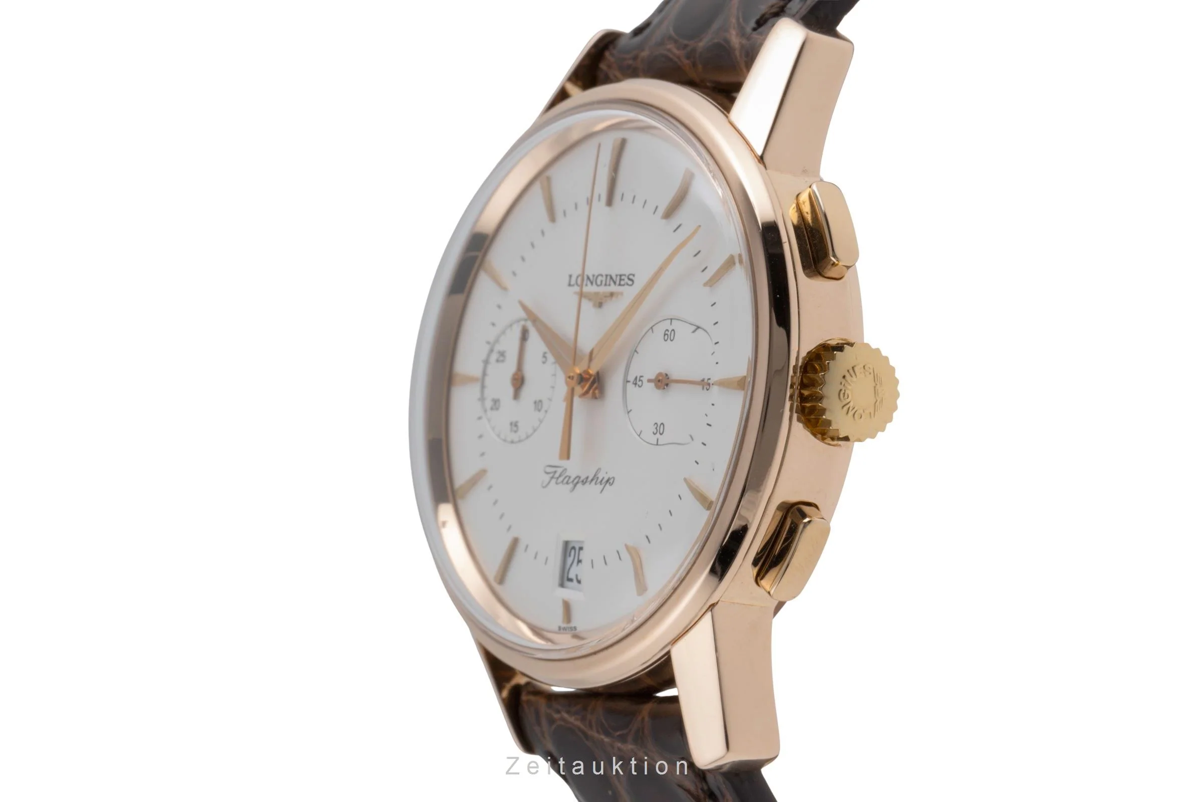 Longines Flagship 18 ct red gold automatic men's watch L4.756.8.72.0  [2503397] - Image 7