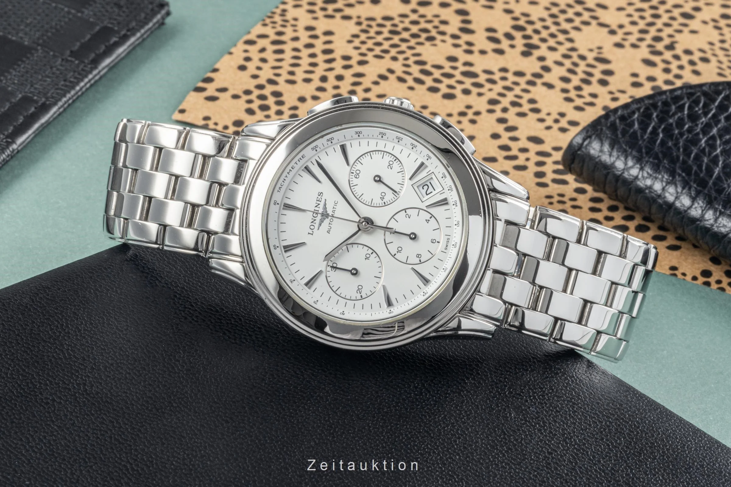 Longines Flagship chronograph steel automatic men's watch L4.718.4  [2304273] - Image 2