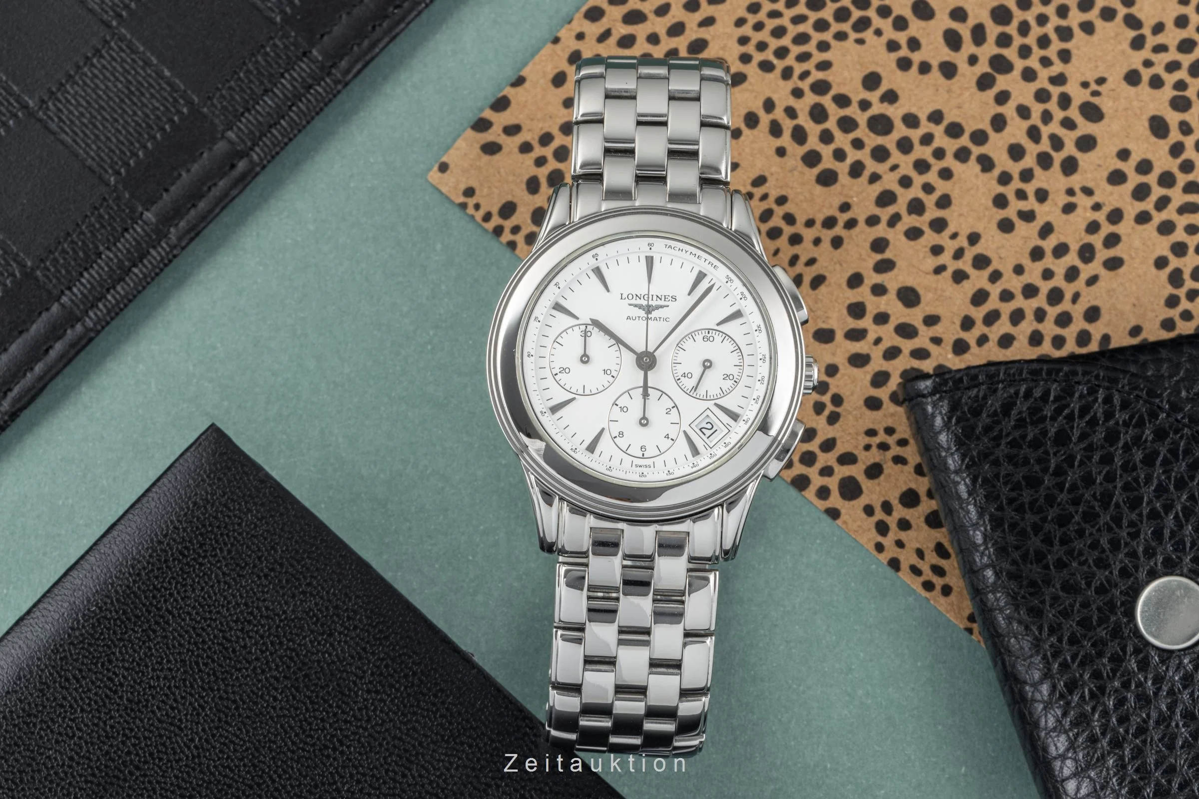Longines Flagship chronograph steel automatic men's watch L4.718.4  [2304273] - Image 3