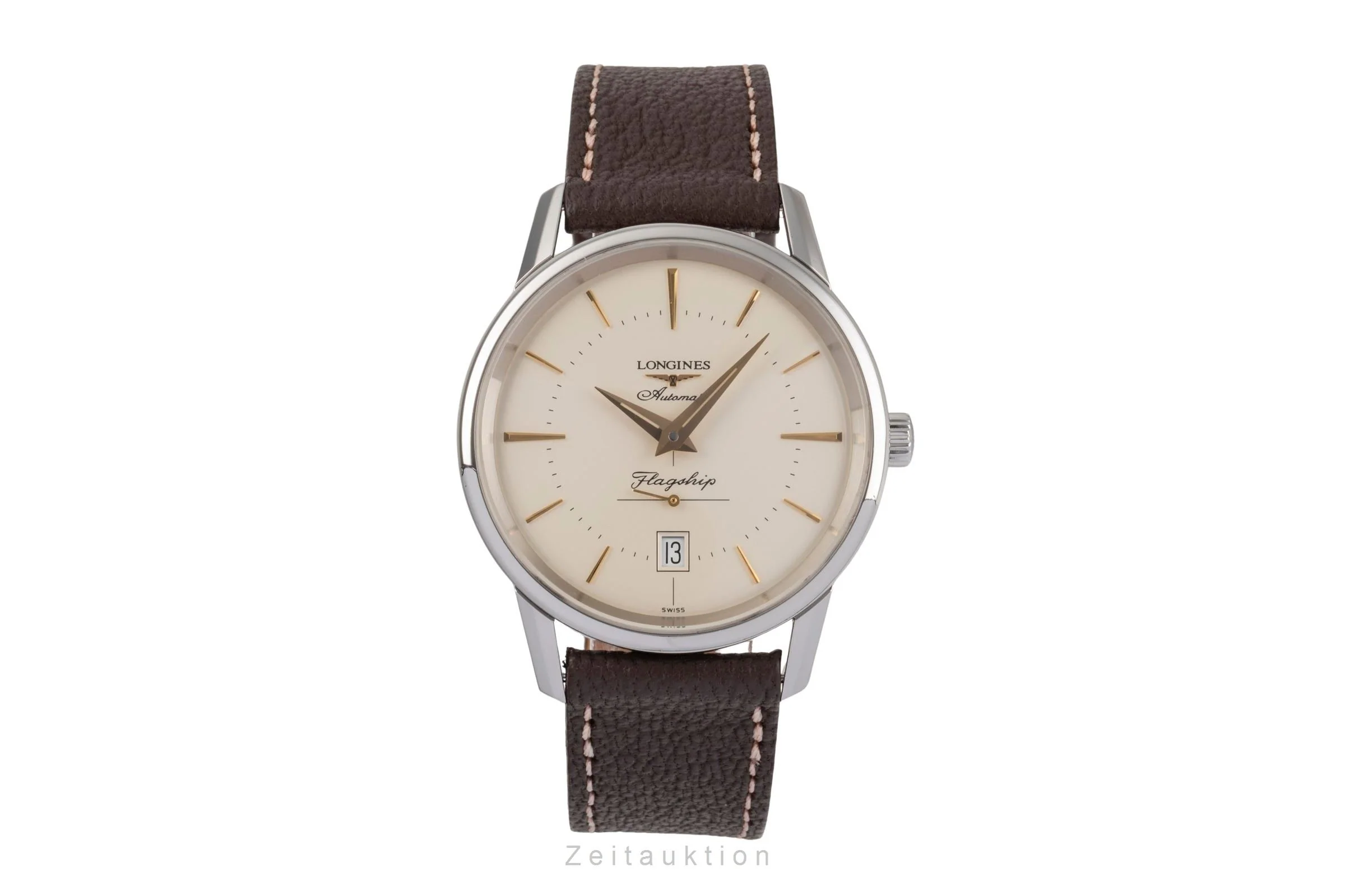 Longines Flagship steel automatic men's watch L4.795.4  [2502934] - Image 5