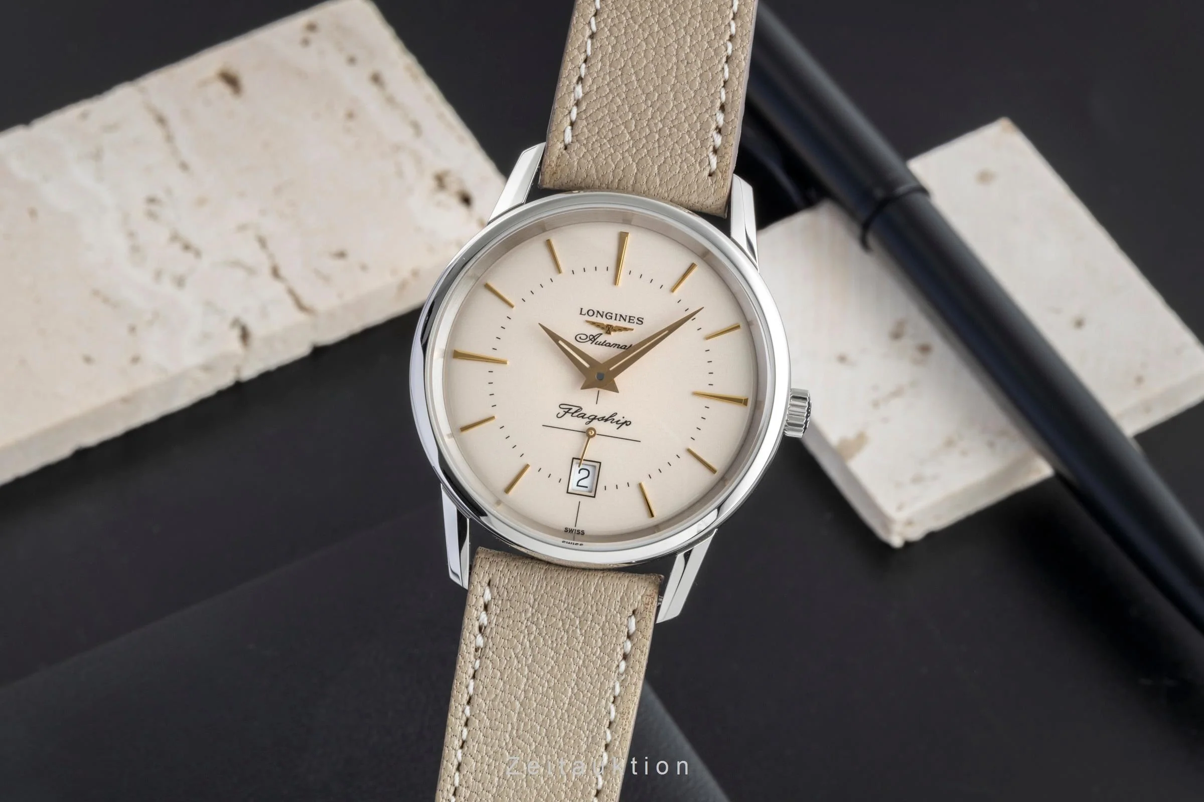 Longines Flagship steel automatic men's watch L4.795.4.78.2 LP: 2000EUR  [2506391] - Image 2