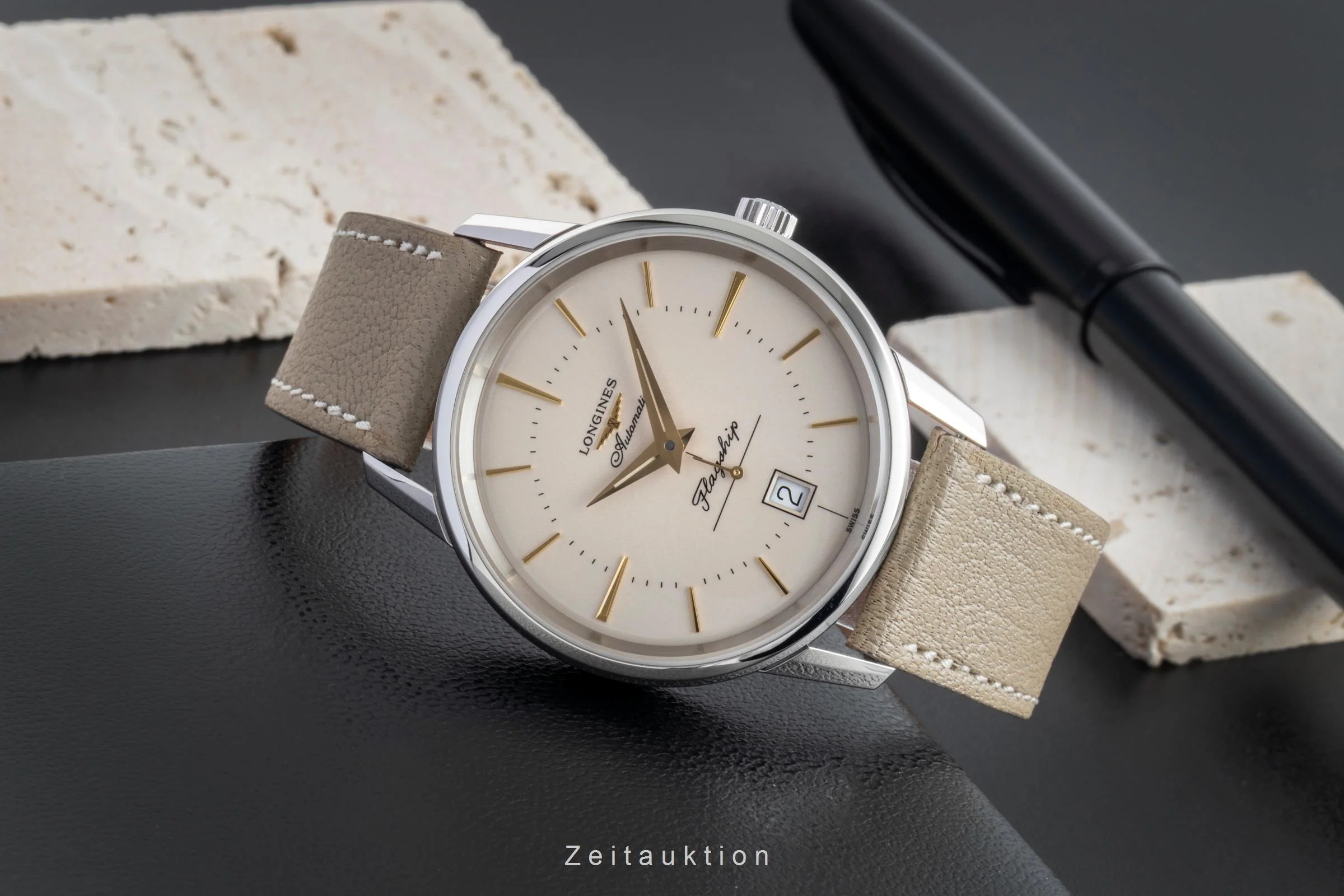 Longines Flagship steel automatic men's watch L4.795.4.78.2 LP: 2000EUR  [2506391] - Image 3