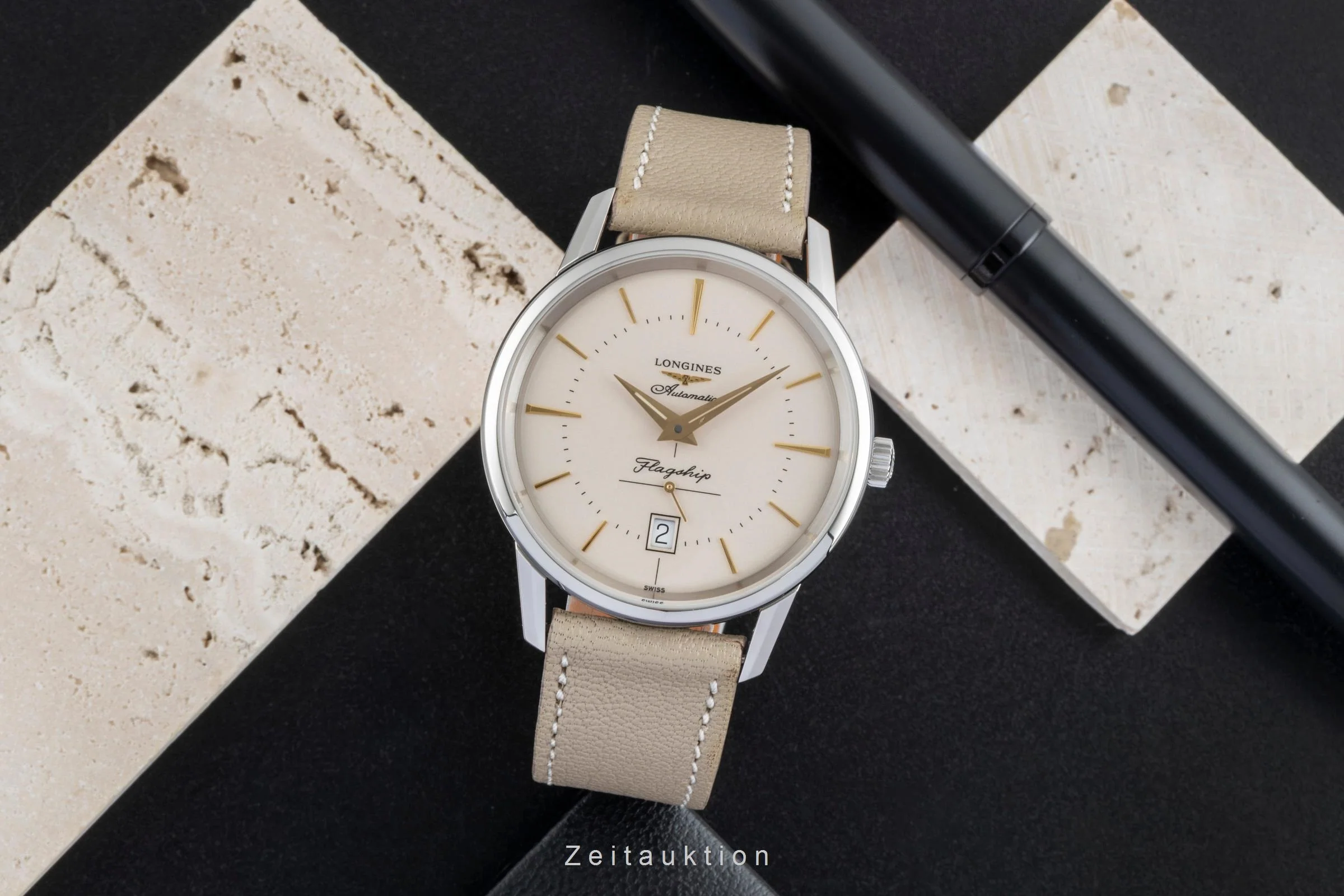 Longines Flagship steel automatic men's watch L4.795.4.78.2 LP: 2000EUR  [2506391] - Image 4