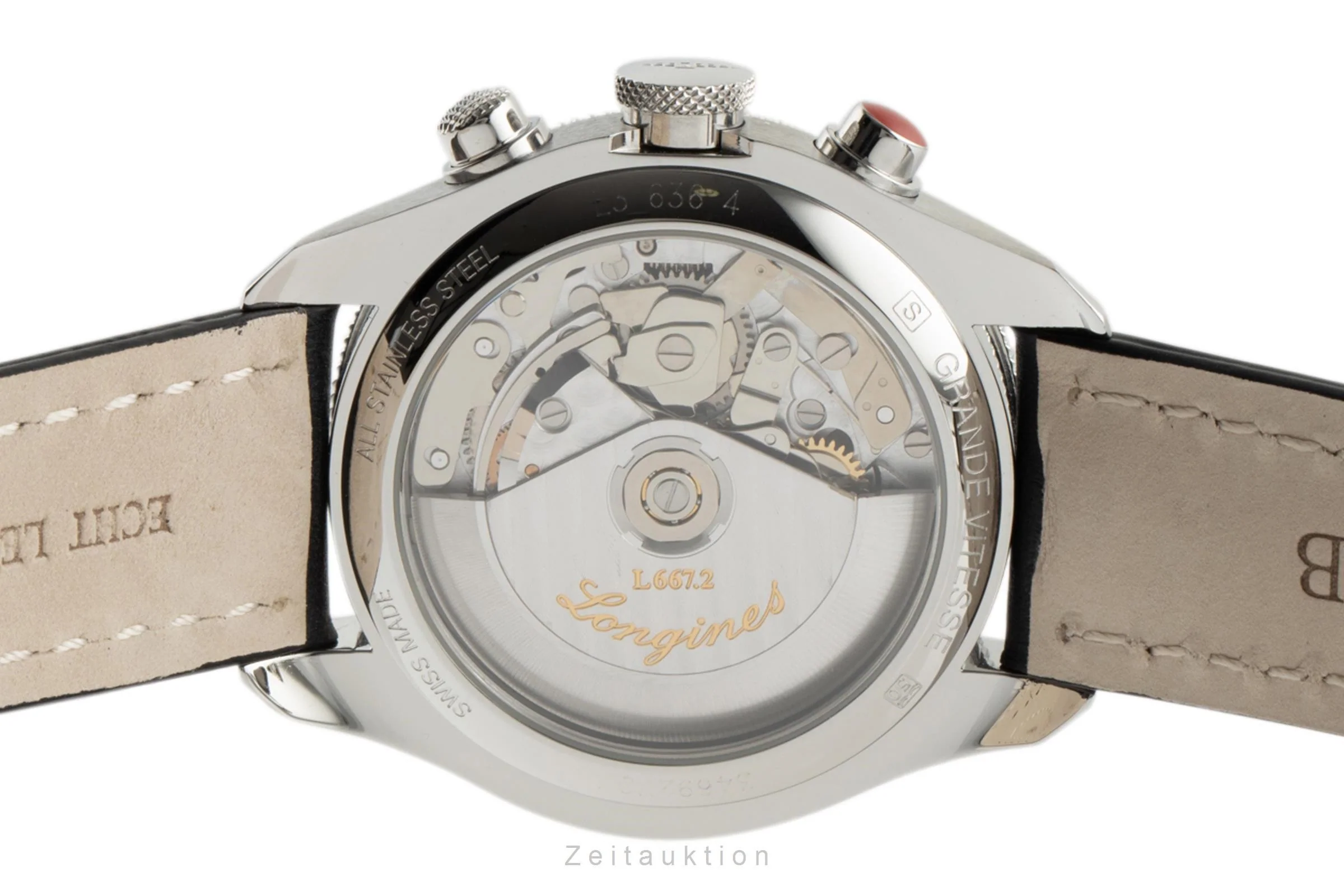 Longines Grande Vitesse chronograph steel automatic men's watch L3.636.4  [2305013] - Image 10