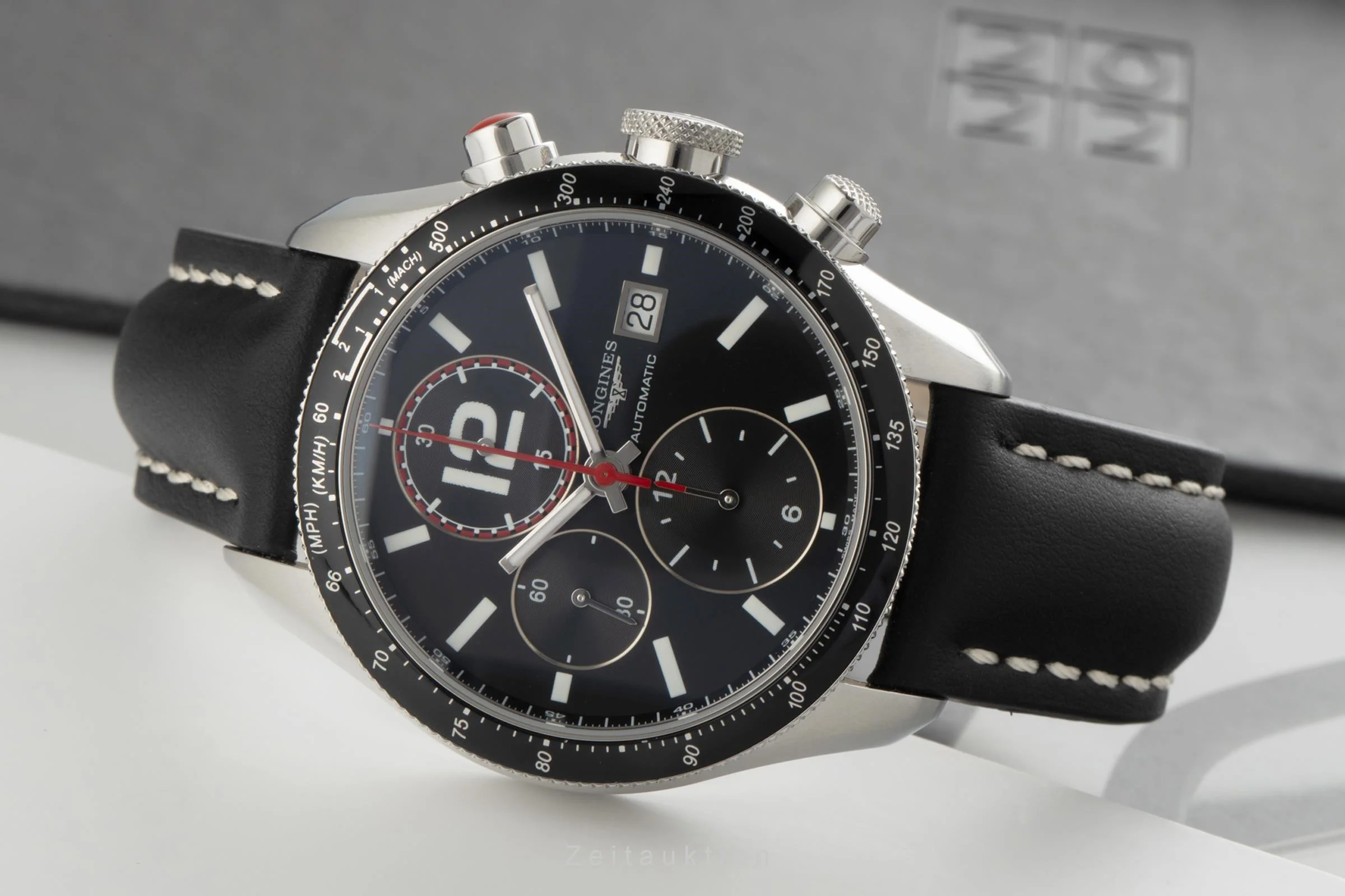 Longines Grande Vitesse chronograph steel automatic men's watch L3.636.4  [2305013] - Image 2