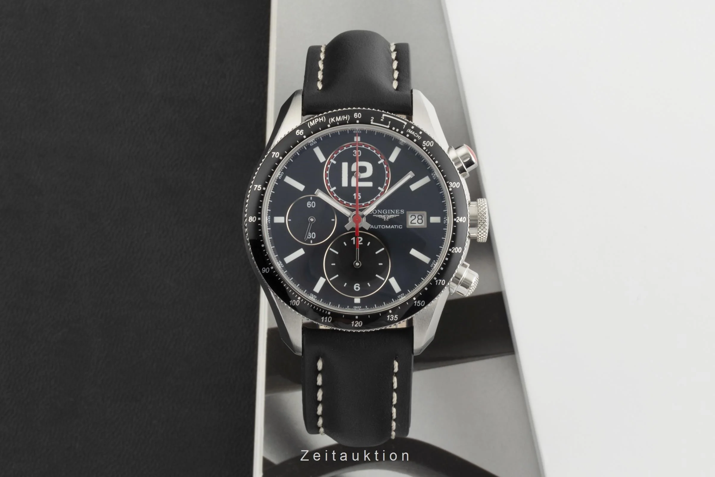 Longines Grande Vitesse chronograph steel automatic men's watch L3.636.4  [2305013] - Image 3