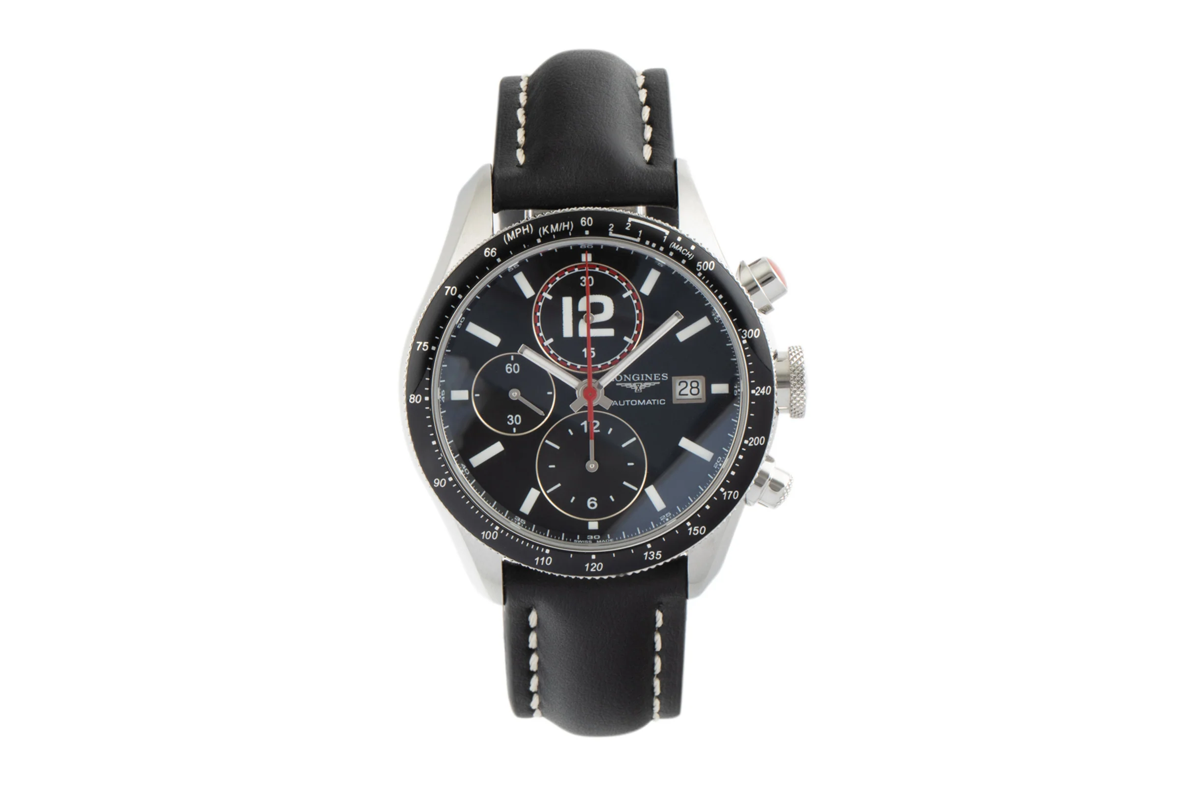Longines Grande Vitesse chronograph steel automatic men's watch L3.636.4  [2305013] - Image 4