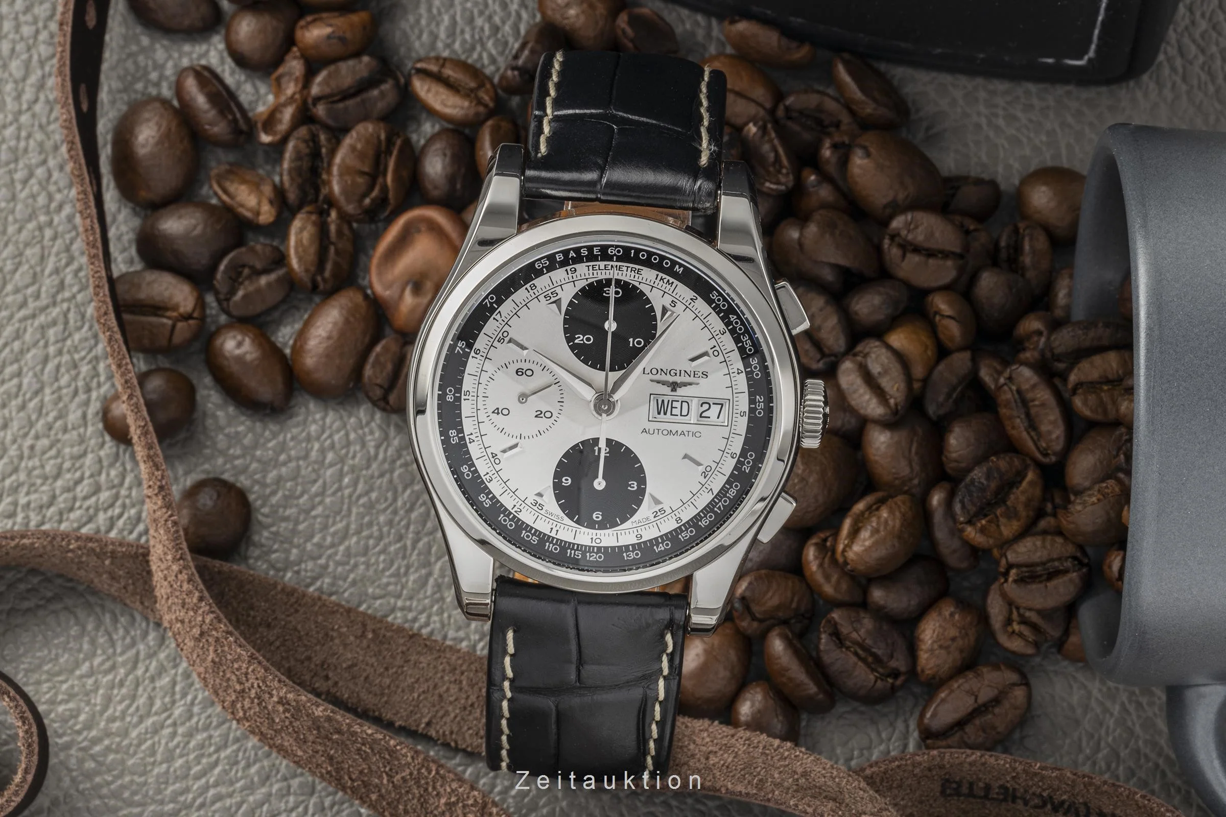 Longines Heritage chronograph steel automatic men's watch L2.747.4  [2301298] - Image 3