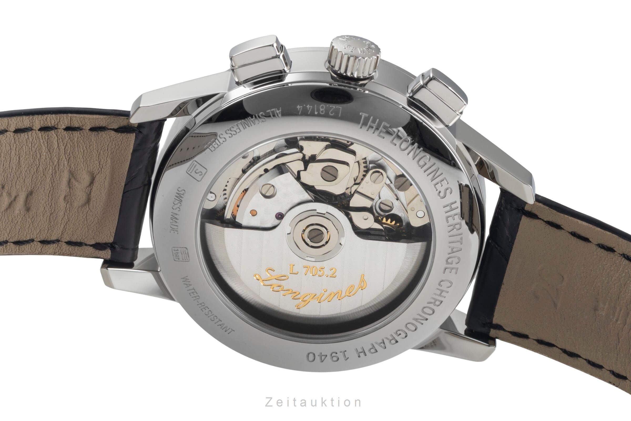 Longines Heritage chronograph steel automatic men's watch L2.814.4.76.0  [2501282] - Image 11
