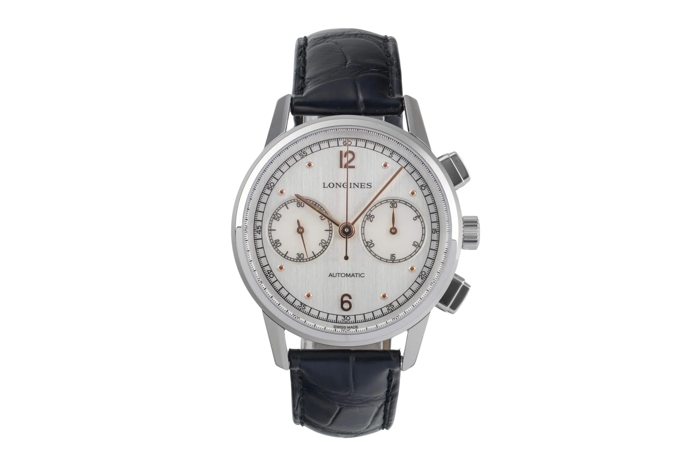 Longines Heritage chronograph steel automatic men's watch L2.814.4.76.0  [2501282] - Image 5