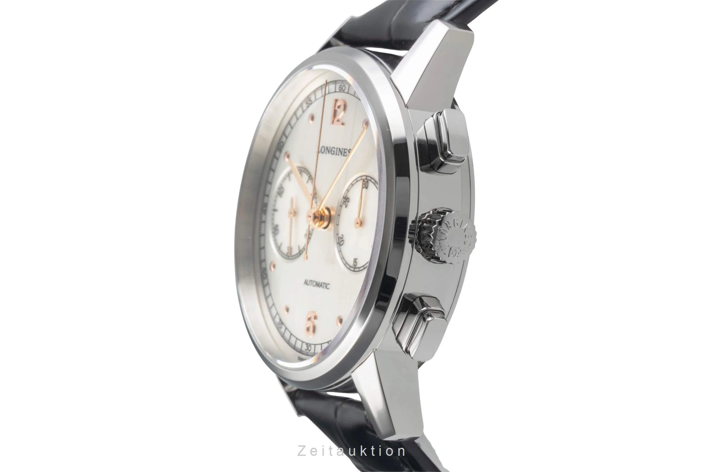 Longines Heritage chronograph steel automatic men's watch L2.814.4.76.0  [2501282] - Image 7