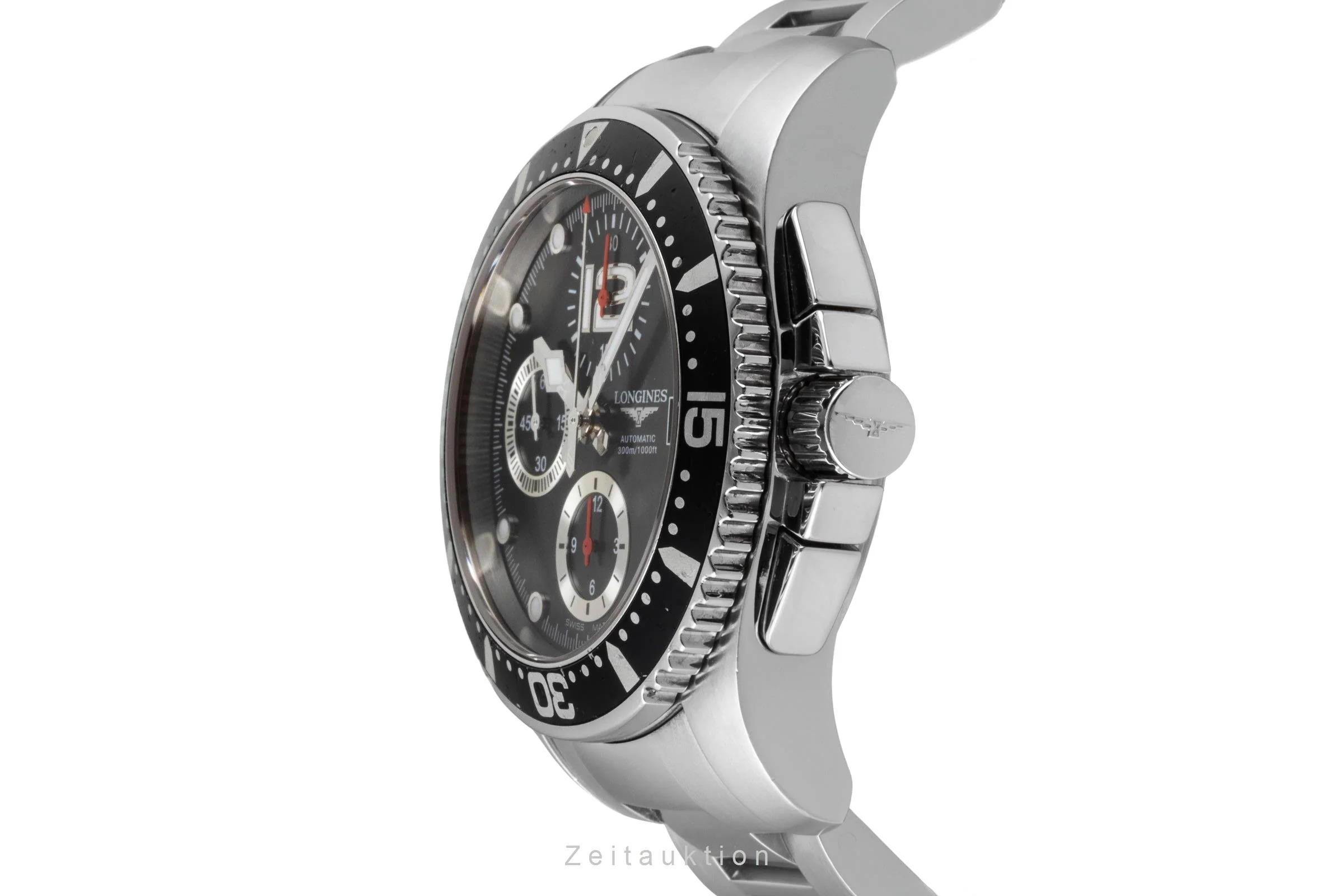 Longines Hydro Conquest chronograph steel automatic men's watch L3.644.4  [2600442] - Image 7